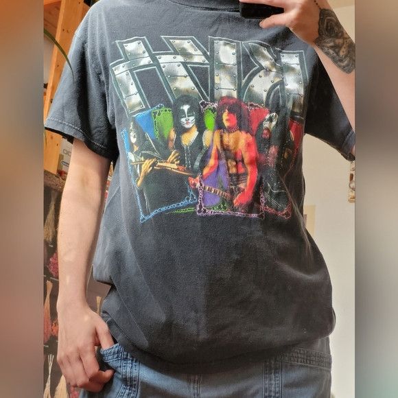 KISS Kiss Rock the nation vintage tshirt - M Size US M / EU 48-50 / 2 - 2 Thumbnail