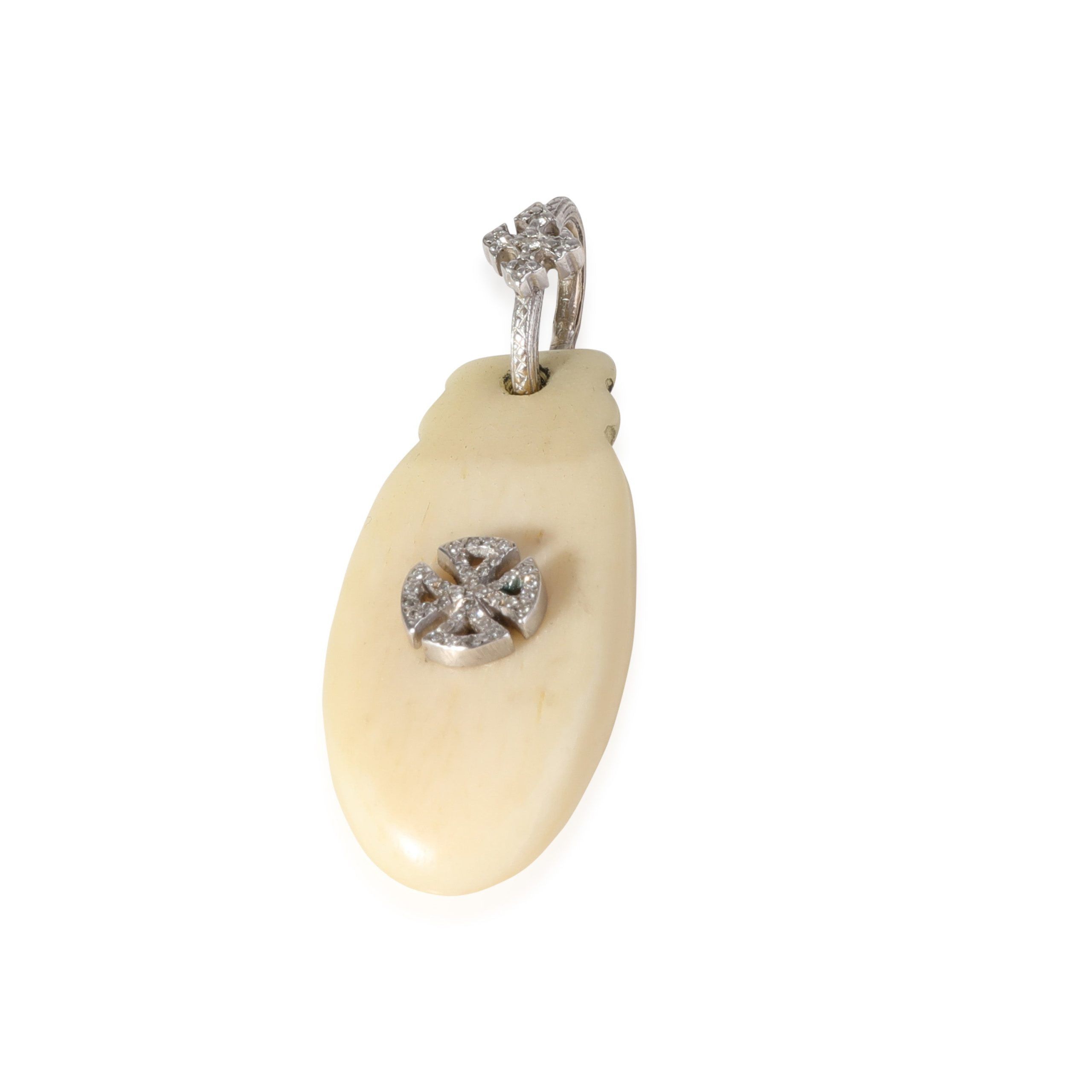 image of Louis Vuitton Loree Rodkin Diamond Pendant In 18K White Gold 0.1 Ctw, Women's