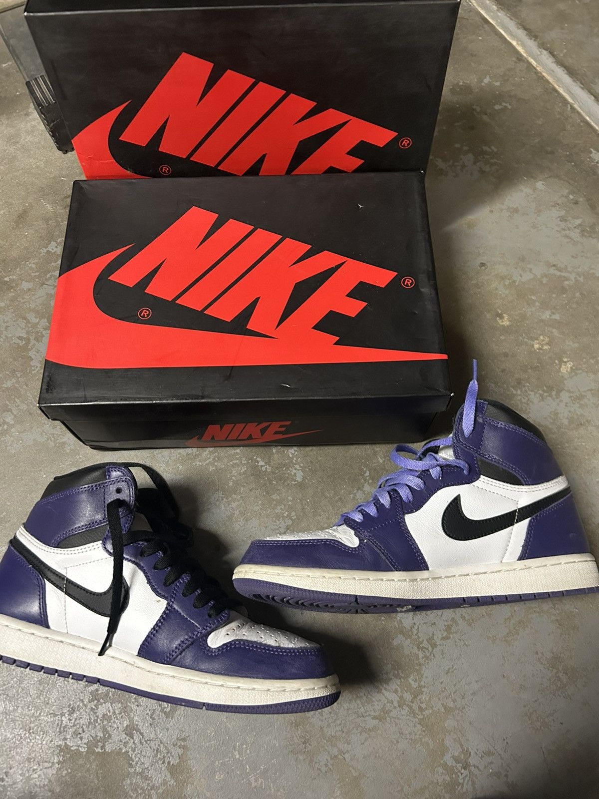 Jordan Brand × Nike Jordan 1 High Retro Court Purple Size US 9 / EU 42 - 2 Thumbnail