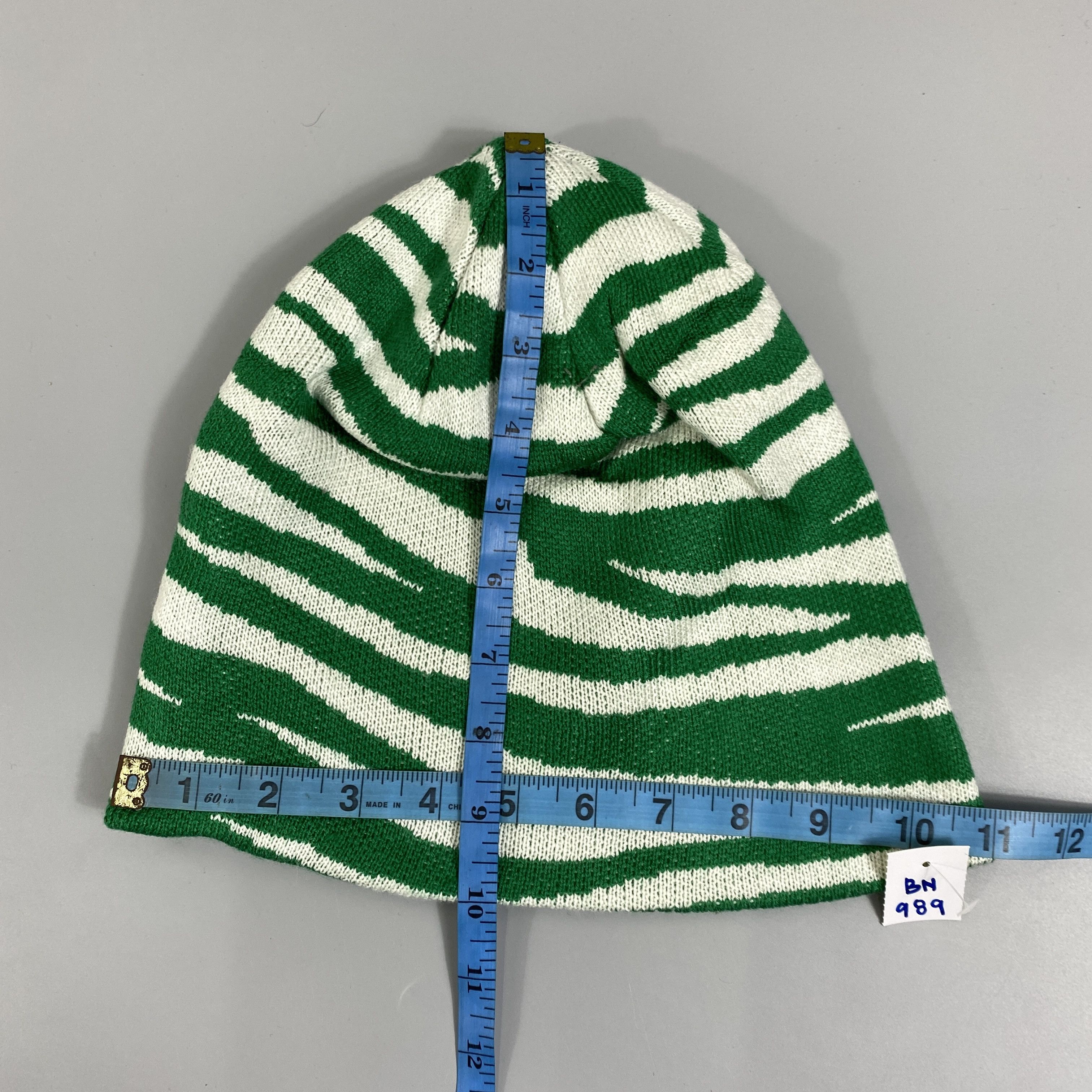 Japanese Brand Vintage Striped Slouchy Beanie Hats -BN989 Size ONE SIZE - 5 Thumbnail