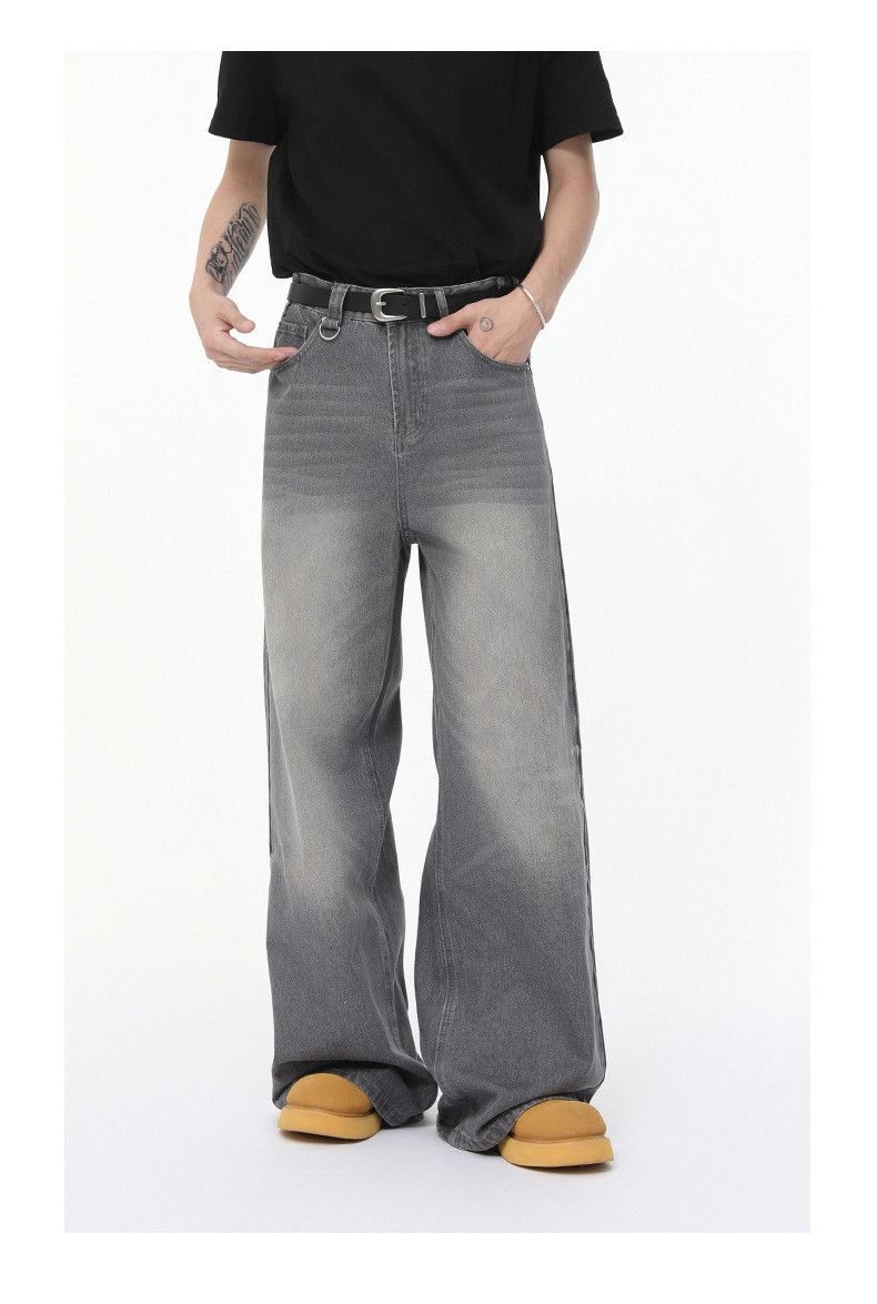 Japanese Brand Men's Cleanfit High Street Wide-Leg Loose Straight-Leg Jeans Size US 34 / EU 50 - 2 Thumbnail
