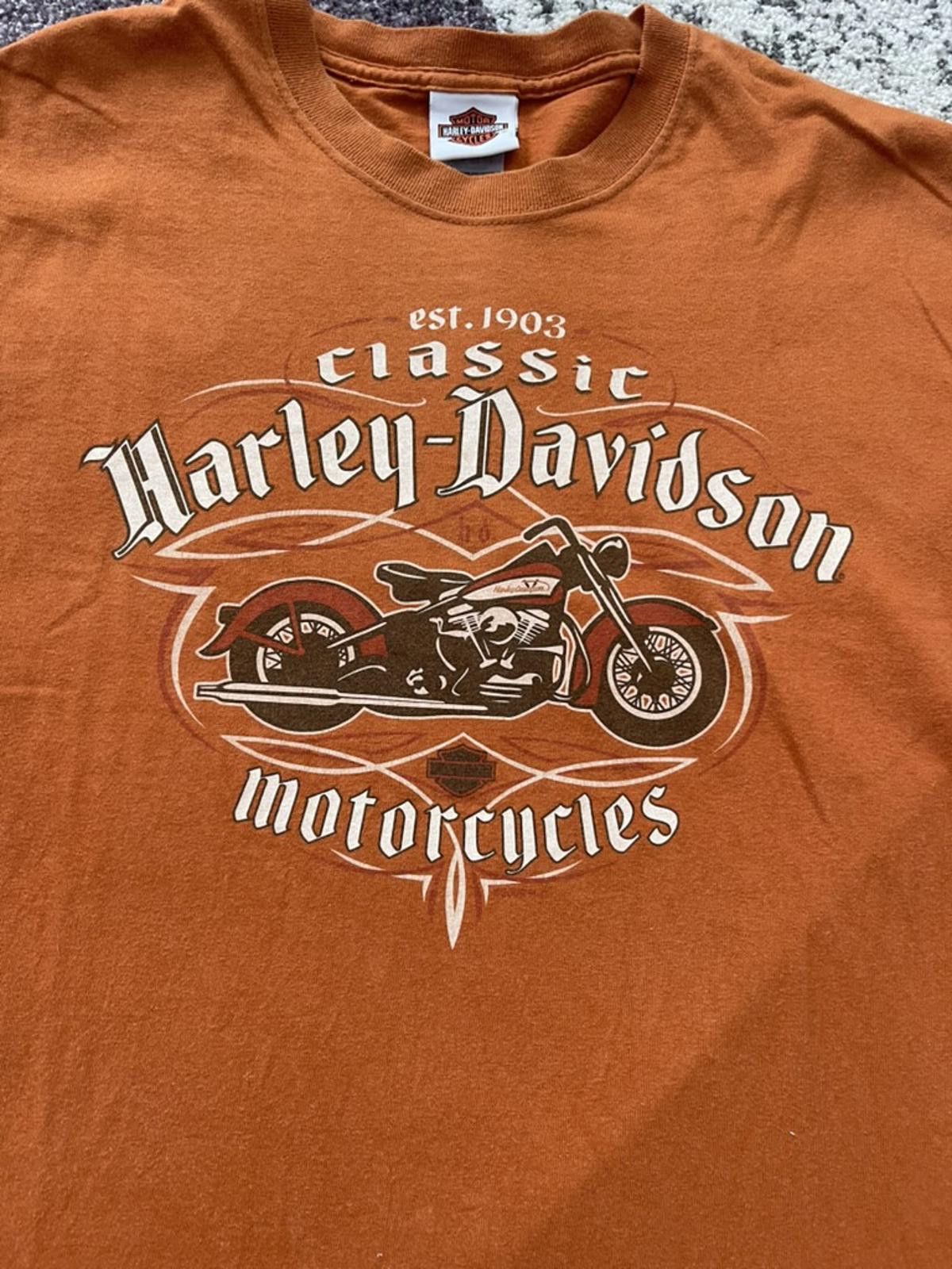 Harley Davidson Vintage Jacox Harley-Davidson Rust Orange Tee – Graphic Size US L / EU 52-54 / 3 - 2 Thumbnail