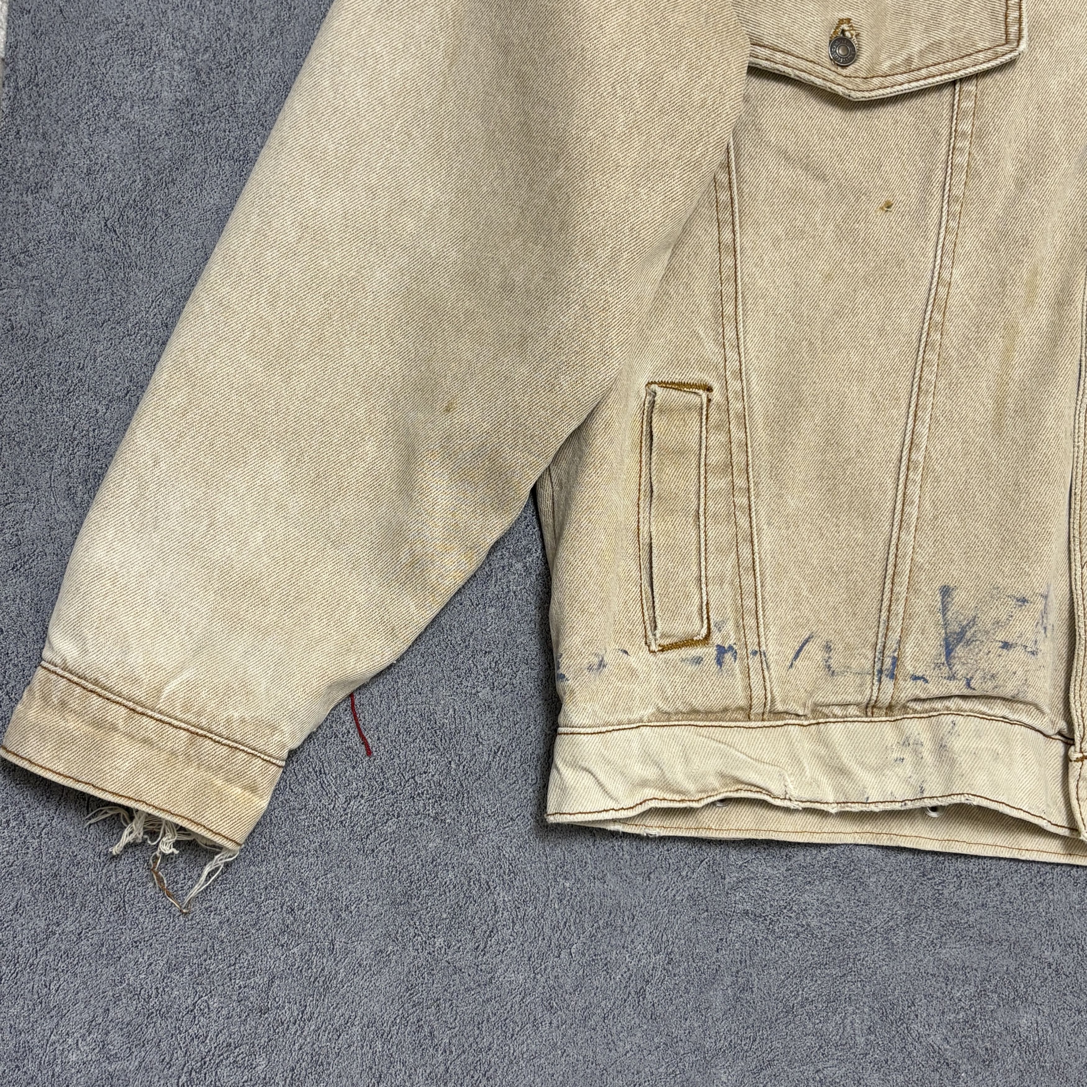 Levi's Vintage 90s Levi's Blanket Lined Trucker Jacket Workwear Size US L / EU 52-54 / 3 - 10 Thumbnail