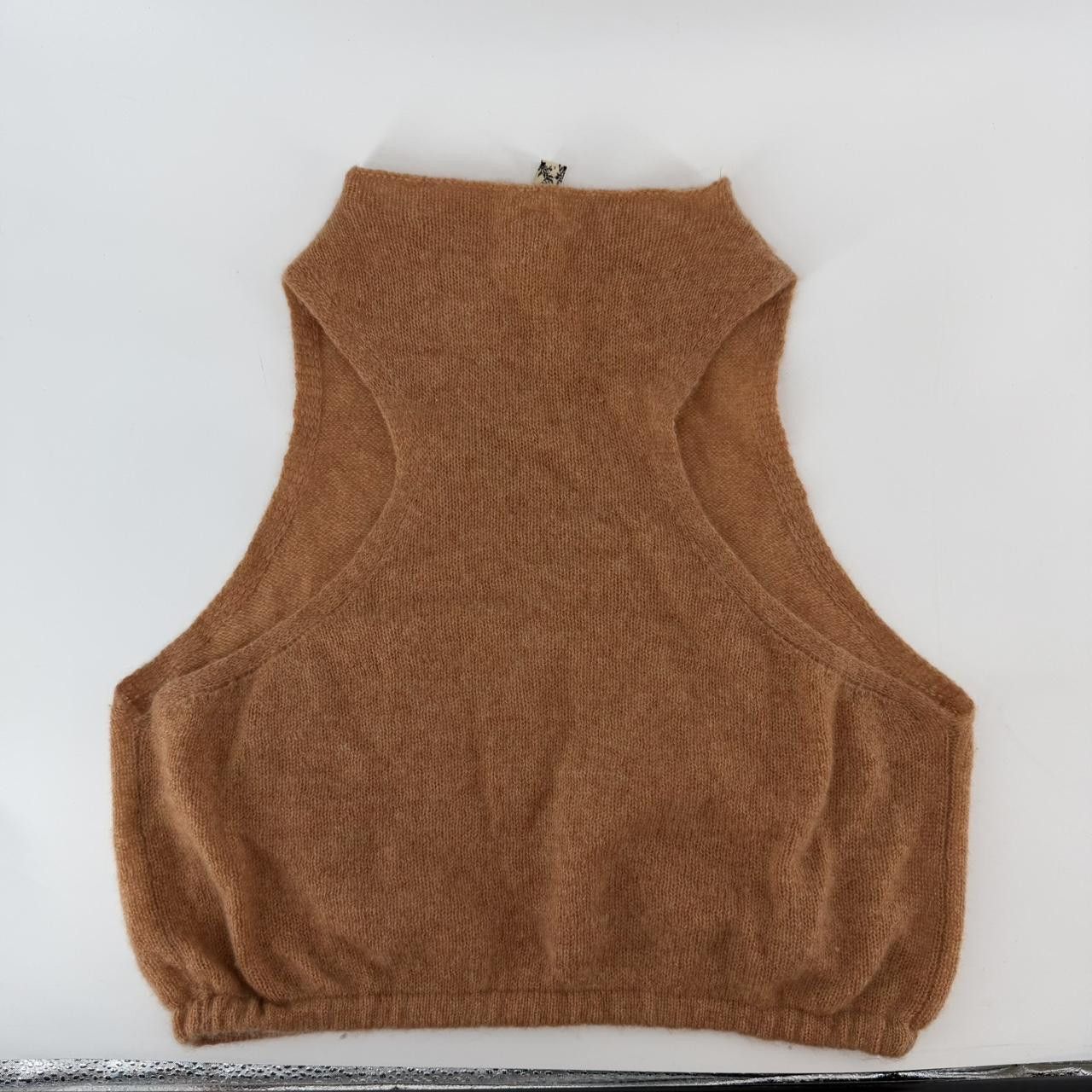 Free People Free People Alpaca Wool Knit Sleeveless camel/rust Sweater Size S / US 4 / IT 40 - 3 Thumbnail