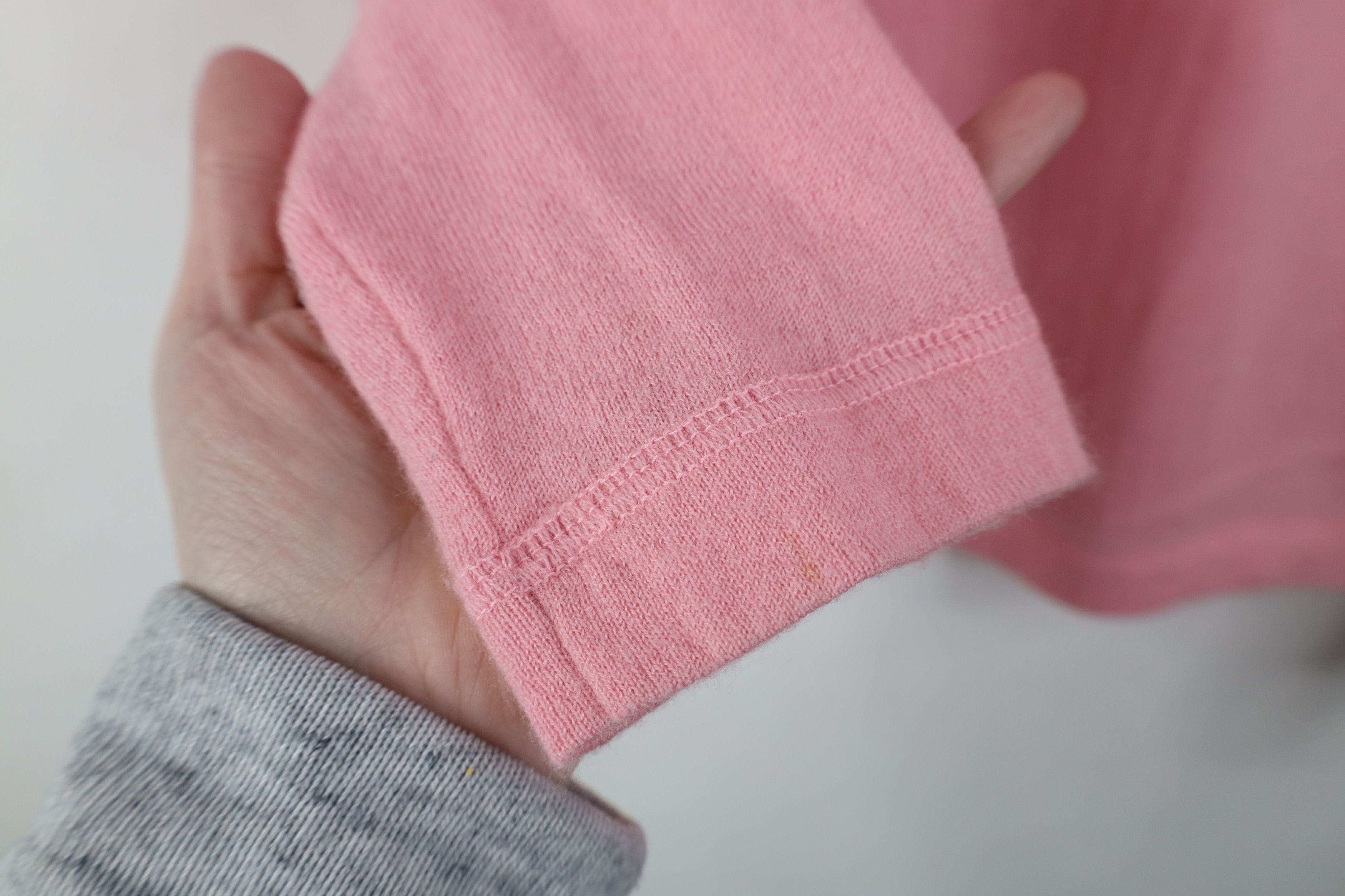 Vintage Vintage 90s Streetwear Cashmere Knit Crewneck Sweater Pink Size L / US 10 / IT 46 - 9 Thumbnail