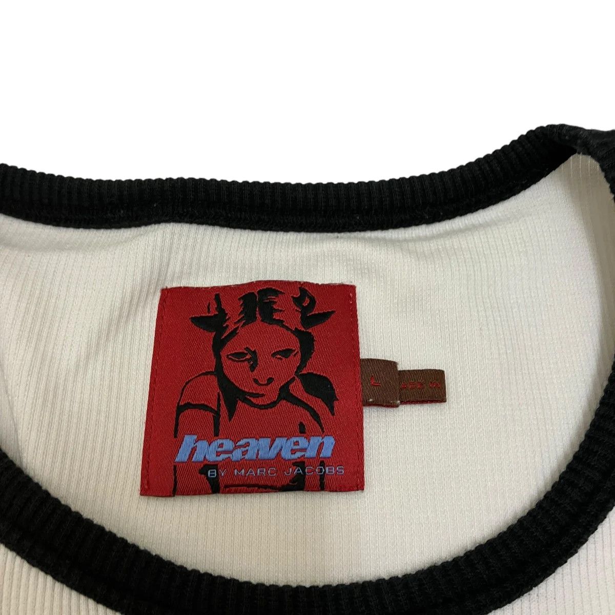 Heaven by Marc Jacobs Logo Ringer Baby Tee Size L / US 10 / IT 46 - 3 Thumbnail