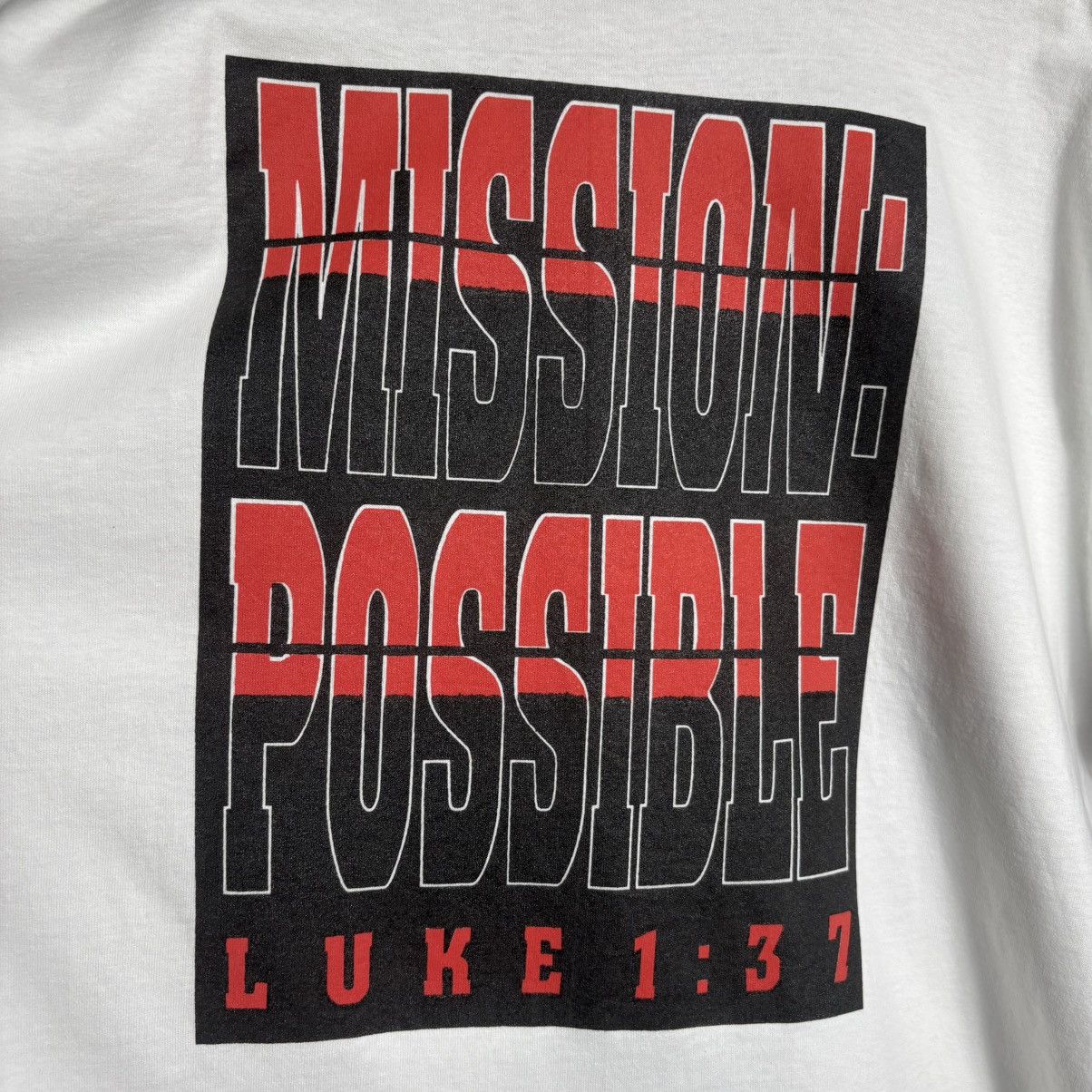 Vintage Vintage 90s Mission Impossible Movie Parody Jesus T-Shirt Size US XL / EU 56 / 4 - 3 Thumbnail