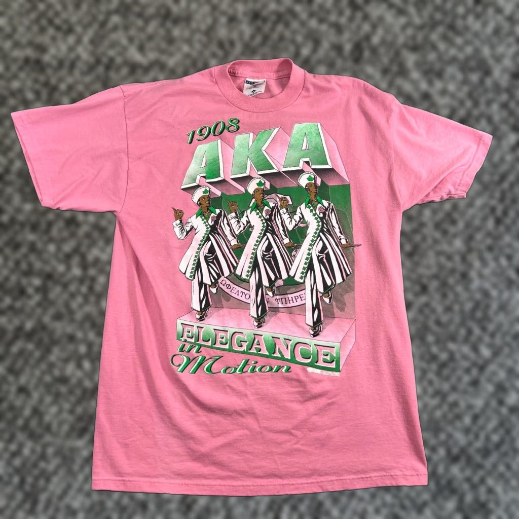 Vintage VINTAGE 90s Gillustrations Graphic T-Shirt Women L Pink Elegant Short Sleeve Basic Size L / US 10 / IT 46 - 1 Thumbnail