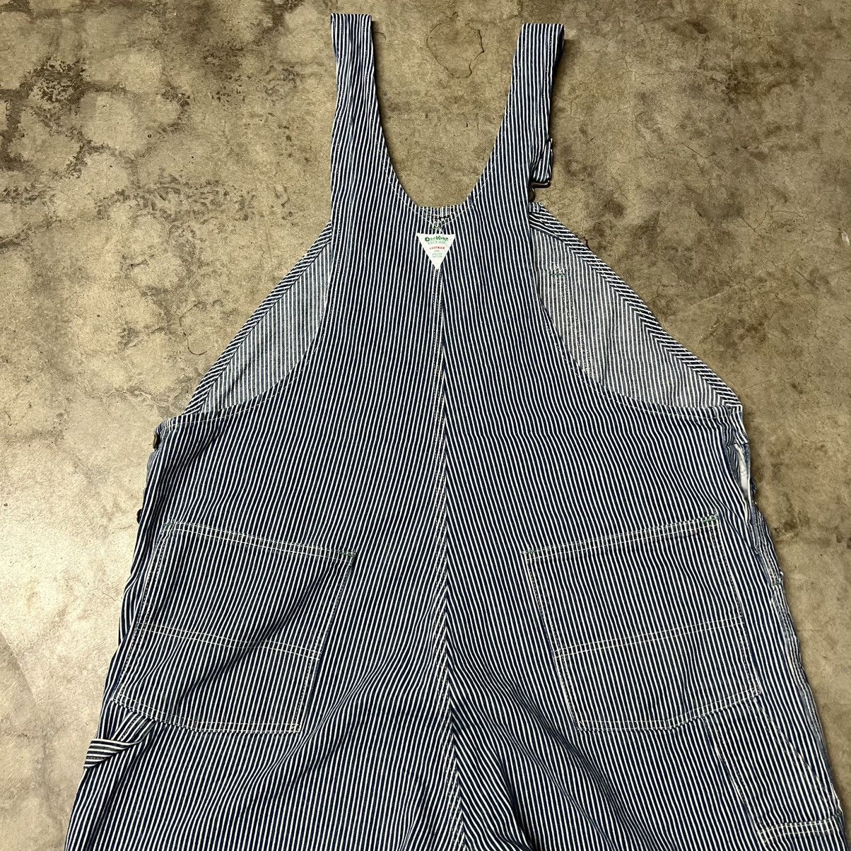 Oshkosh × Vintage Vintage 60’s OshKosh Bgosh Vestbak Hickory Stripe Overalls Size US 44 / EU 60 - 9 Thumbnail