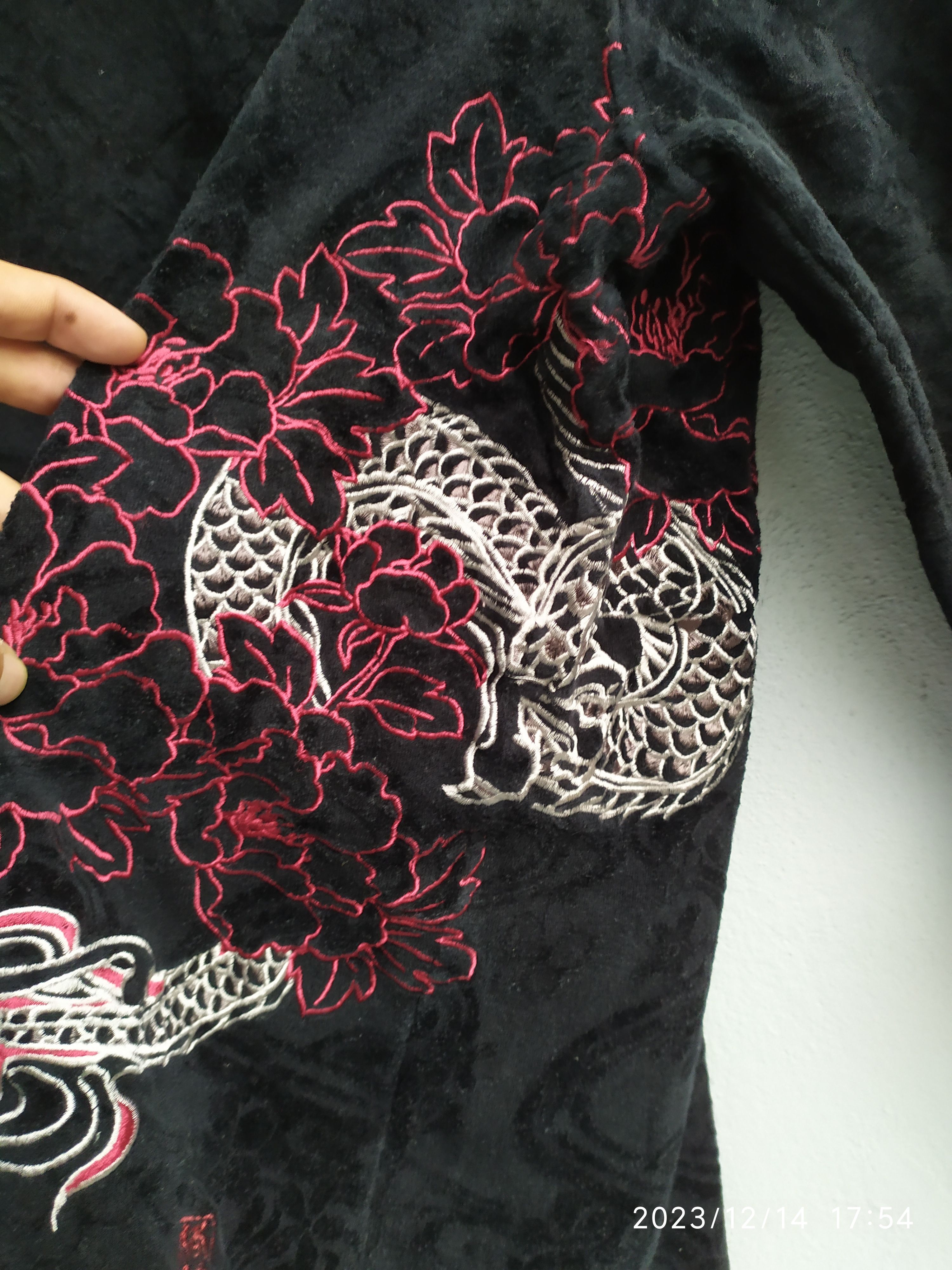14th Addiction × If Six Was Nine × Japanese Brand 💥Long Sleeve Shirt Dragon Embroidered Sukajan Size US M / EU 48-50 / 2 - 4 Thumbnail