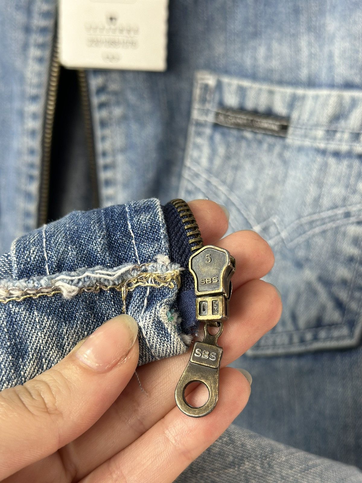 Dolce & Gabbana Vintage Dolce Gabbana Denim Jacket Leather Diesel style Punk Size US S / EU 44-46 / 1 - 17 Thumbnail