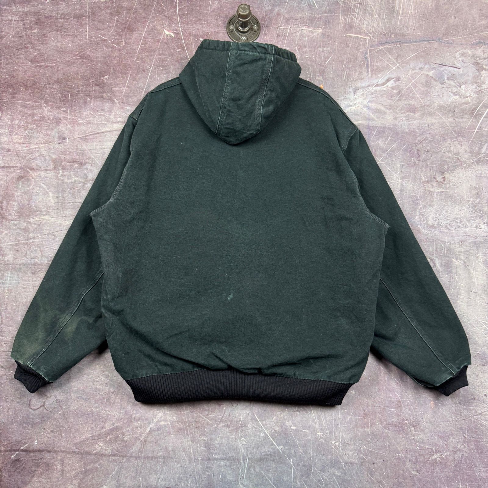 Carhartt × Vintage 90s Black Carhartt Dekalb Embroidered Hooded Jacket XL 2379 Size US XL / EU 56 / 4 - 2 Thumbnail