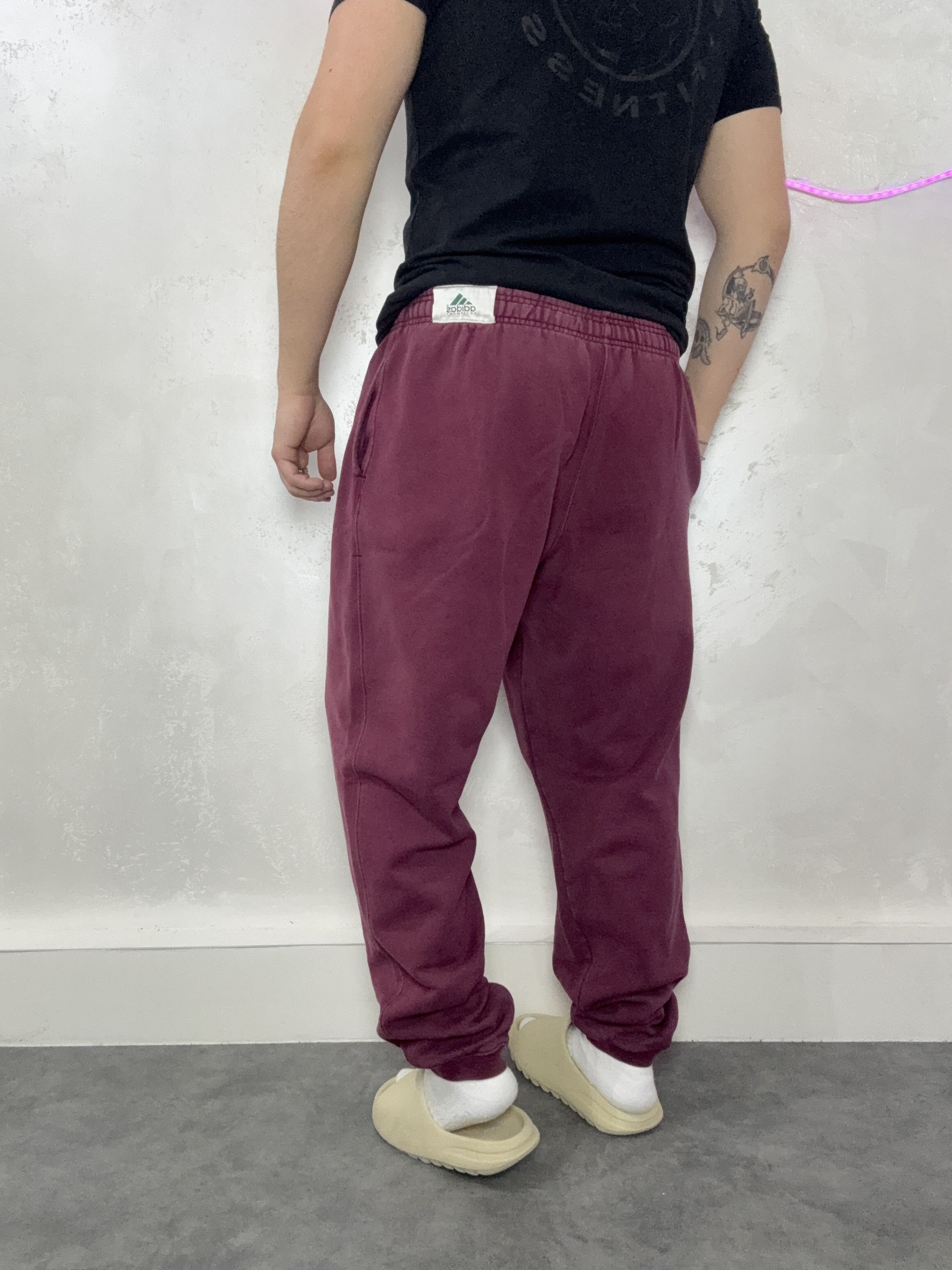 Adidas Burgundy Pants Adidas Equipment Vintage Rare 90 s Baggy Size US 35 - 4 Thumbnail