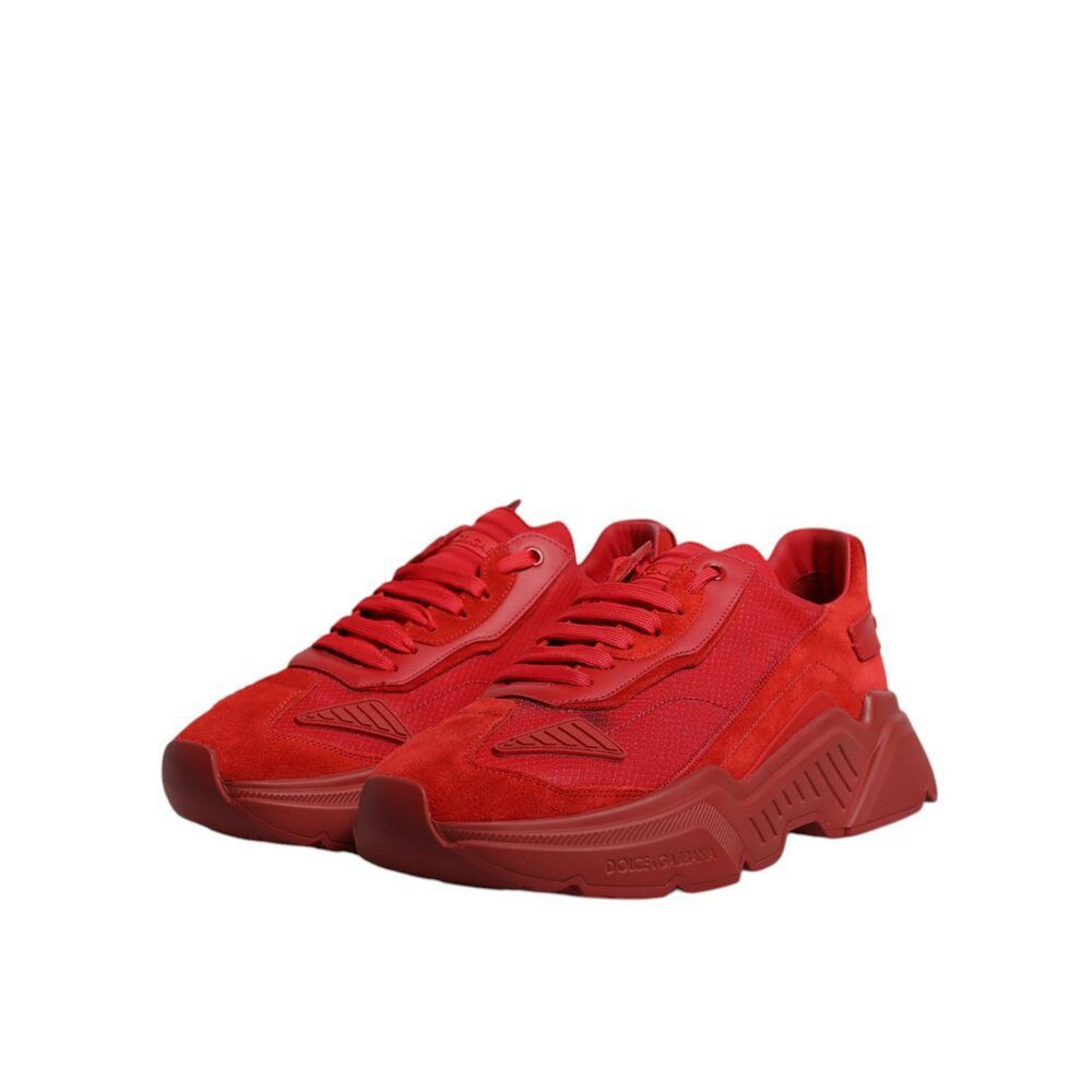 Dolce & Gabbana Dolce & Gabbana Red Leather Daymaster Low Top Sneakers Shoes Size US 6 / EU 39 - 4 Thumbnail