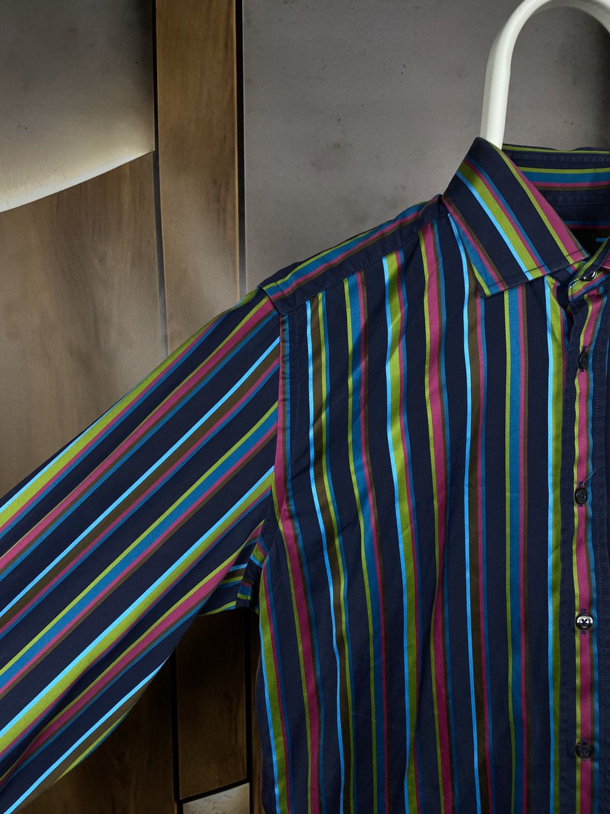 Duchamp 🎠Vintage Shirt Button Up Duchamp London Slim Fit Striped🎠 Size US M / EU 48-50 / 2 - 5 Thumbnail