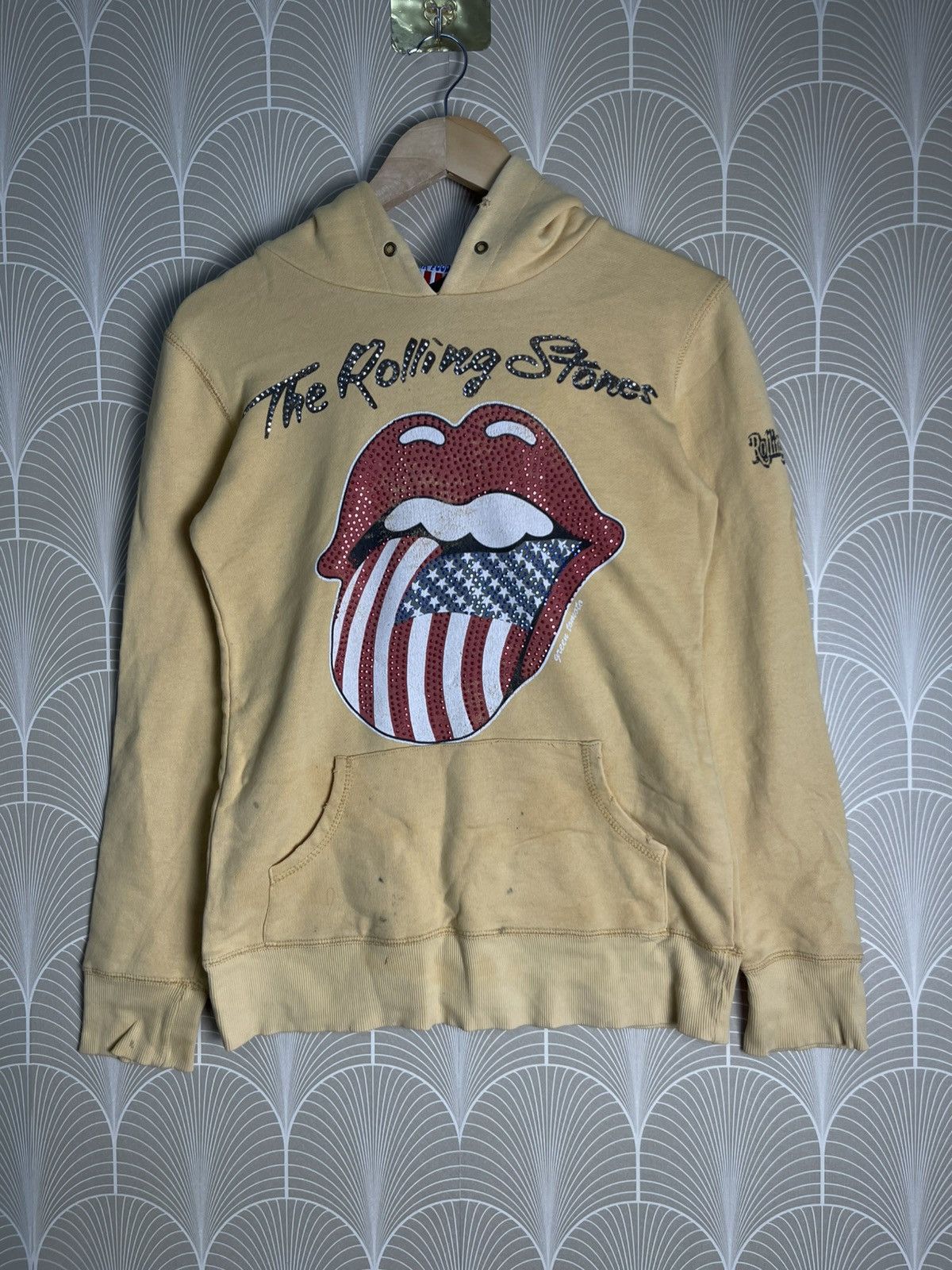 Band Tees × The Rolling Stones × Vintage VINTAGE THE ROLLING STONES TOUR 1996 HOODIE SWEATER Size S / US 4 / IT 40 - 1 Thumbnail