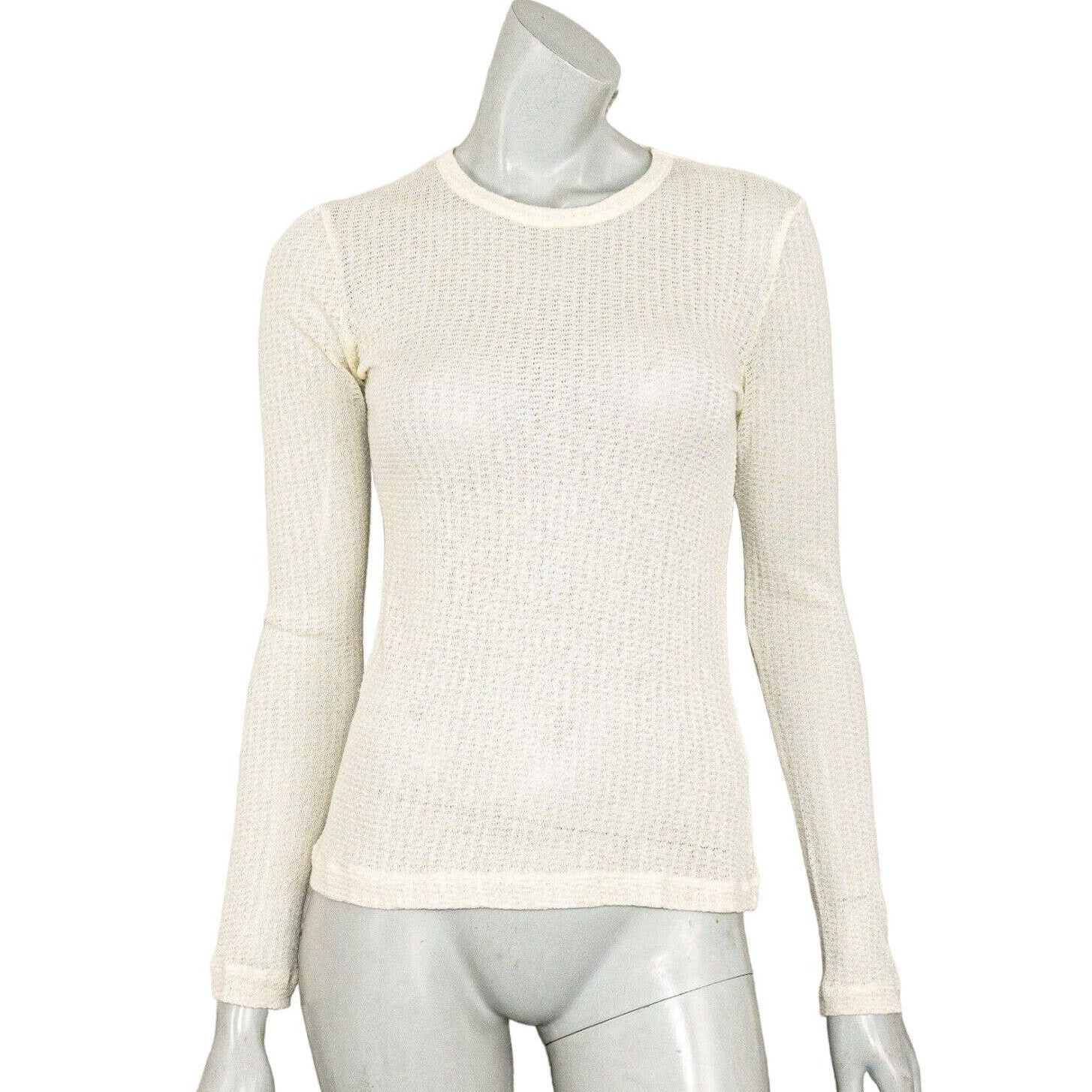 Rag & Bone Rag & Bone NY light beige open knit Crew Pullover Size Small Size S / US 4 / IT 40 - 2 Thumbnail