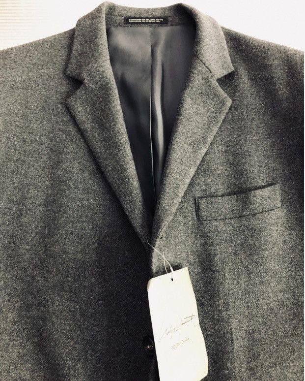 Yohji Yamamoto YYPH vintage grey wool/cashmere sport coat S NEW Size 42R - 9 Thumbnail