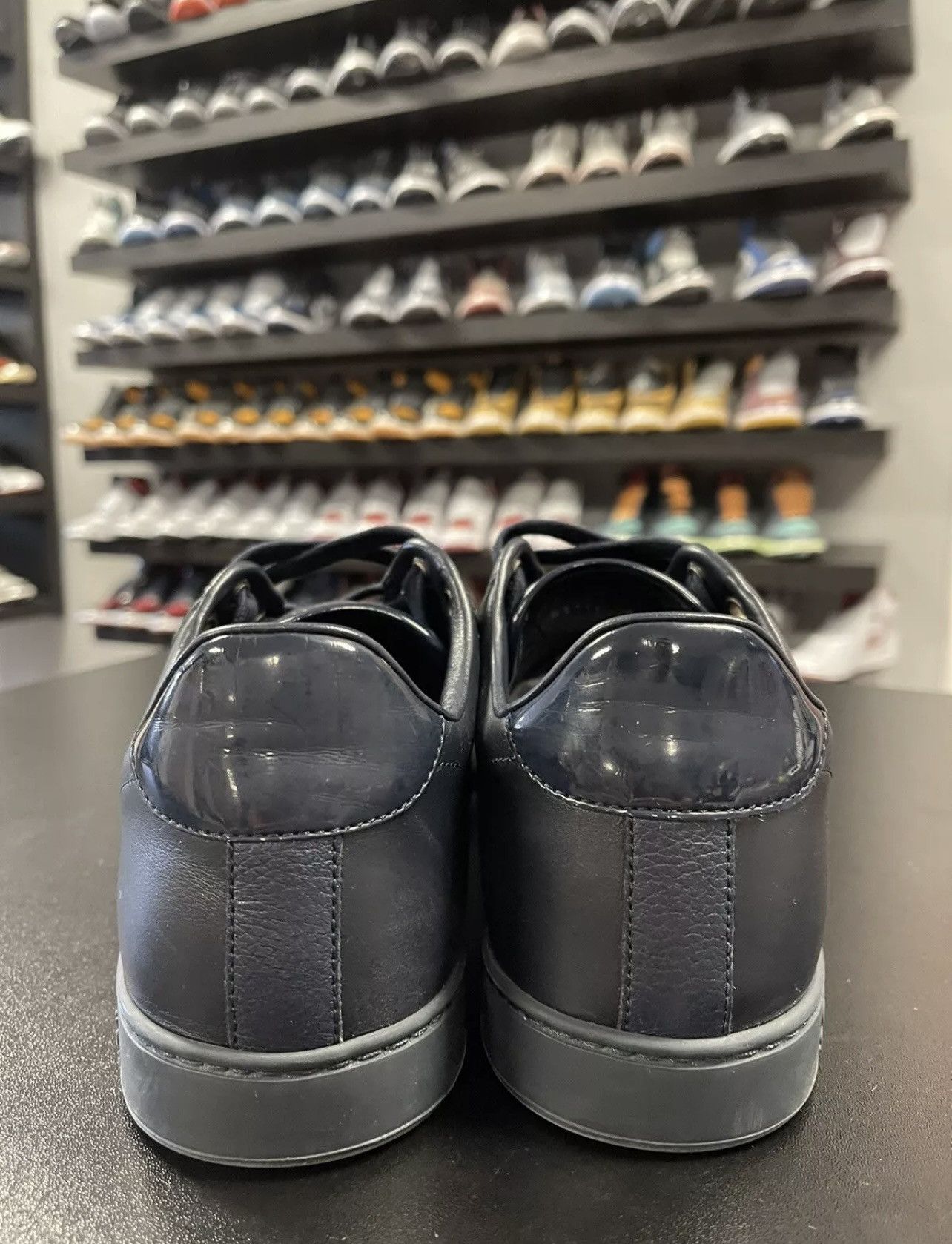 Gucci Size 9.5US/9G - Gucci Coda Leather Web Stripe Navy Blue Low Size US 9.5 / EU 42-43 - 4 Thumbnail