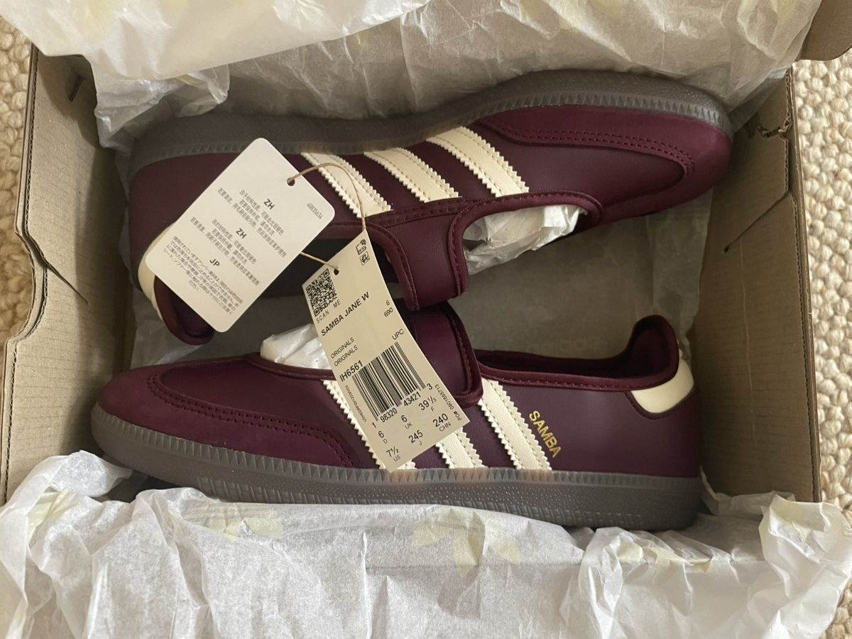 Adidas ✨Adidas Samba Jane Burgundy womens size 7.5 Size US 7.5 / IT 37.5 - 6 Thumbnail