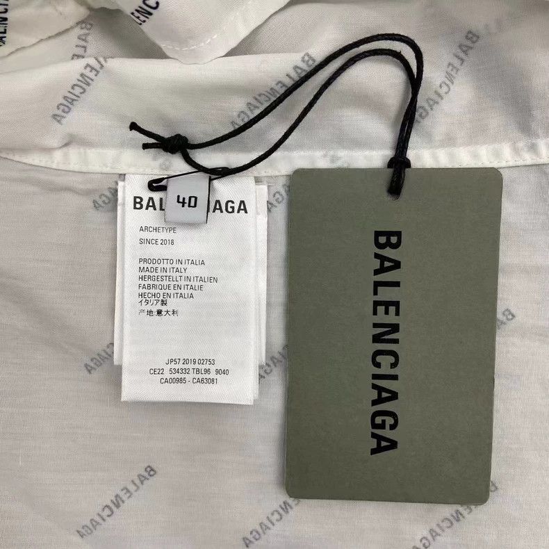 Balenciaga Balenciaga Bullet Screen Alphabet Short Sleeve Shirt 2501-N Size US XXS / EU 40 - 5 Thumbnail