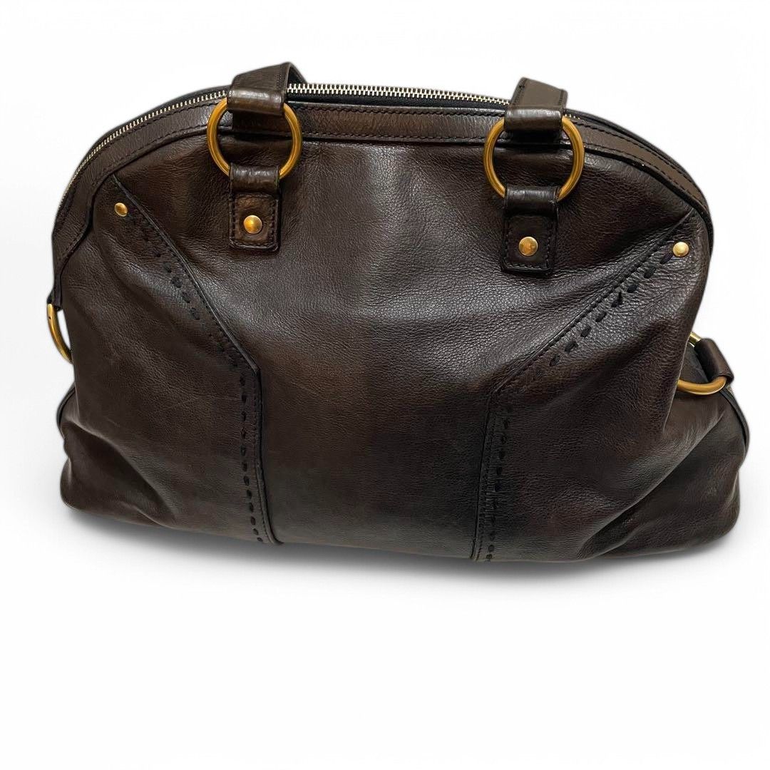 Yves Saint Laurent Yves Saint Laurent - Muse Black Leather Shoulder Bag Handbag Size ONE SIZE - 5 Thumbnail