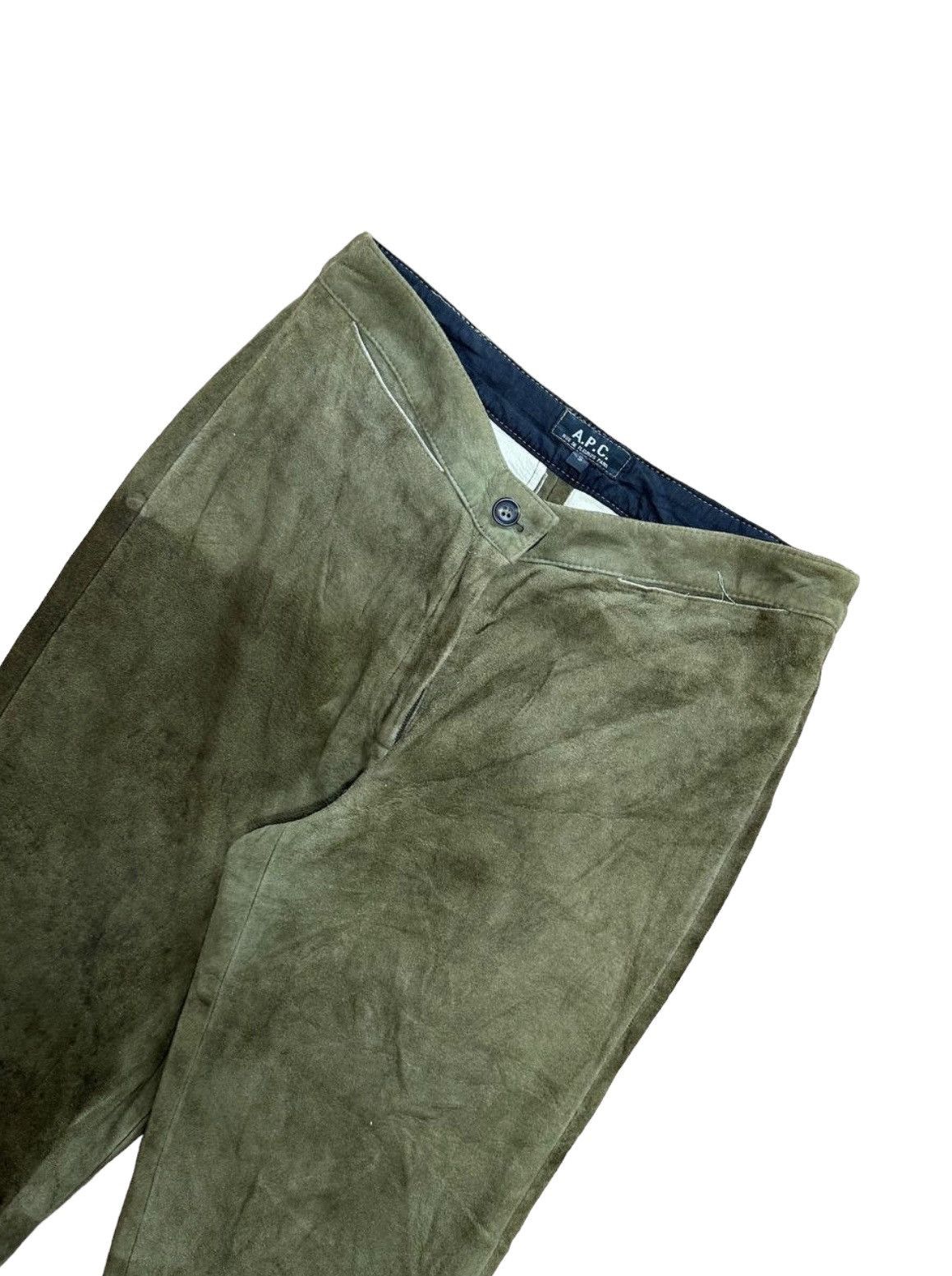 A.P.C. × Leather × Vintage Vtg Apc Suede Short Pants Size US 28 / EU 44 - 3 Thumbnail