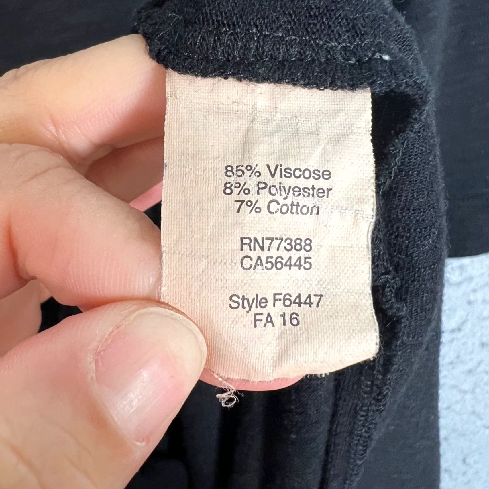 Madewell Madewell Womens XXS Black Short Sleeve Midi Dress Viscose Blend Slim Fit Dress Size 24" / US 00 / IT 34 - 4 Thumbnail