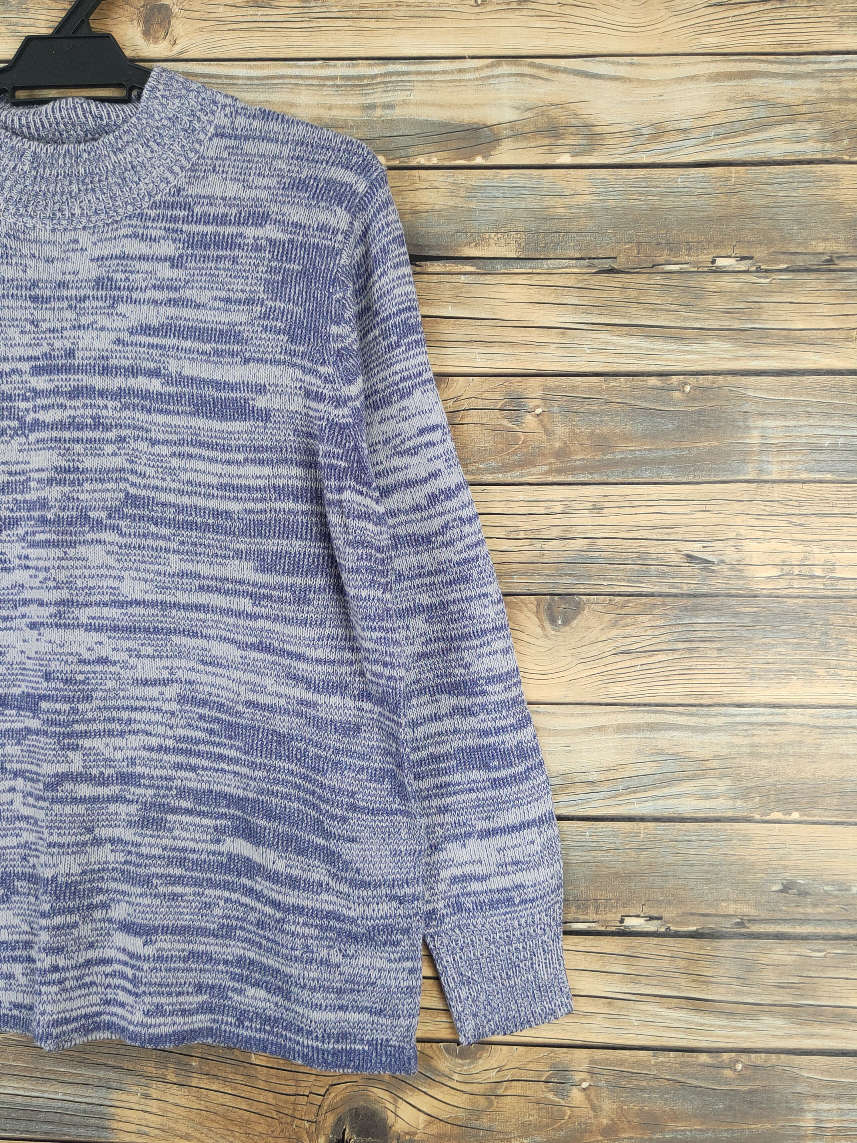 Japanese Brand Ventviolet Blue Gray Knitwear Sweatshirts #W1095 Size US M / EU 48-50 / 2 - 5 Thumbnail