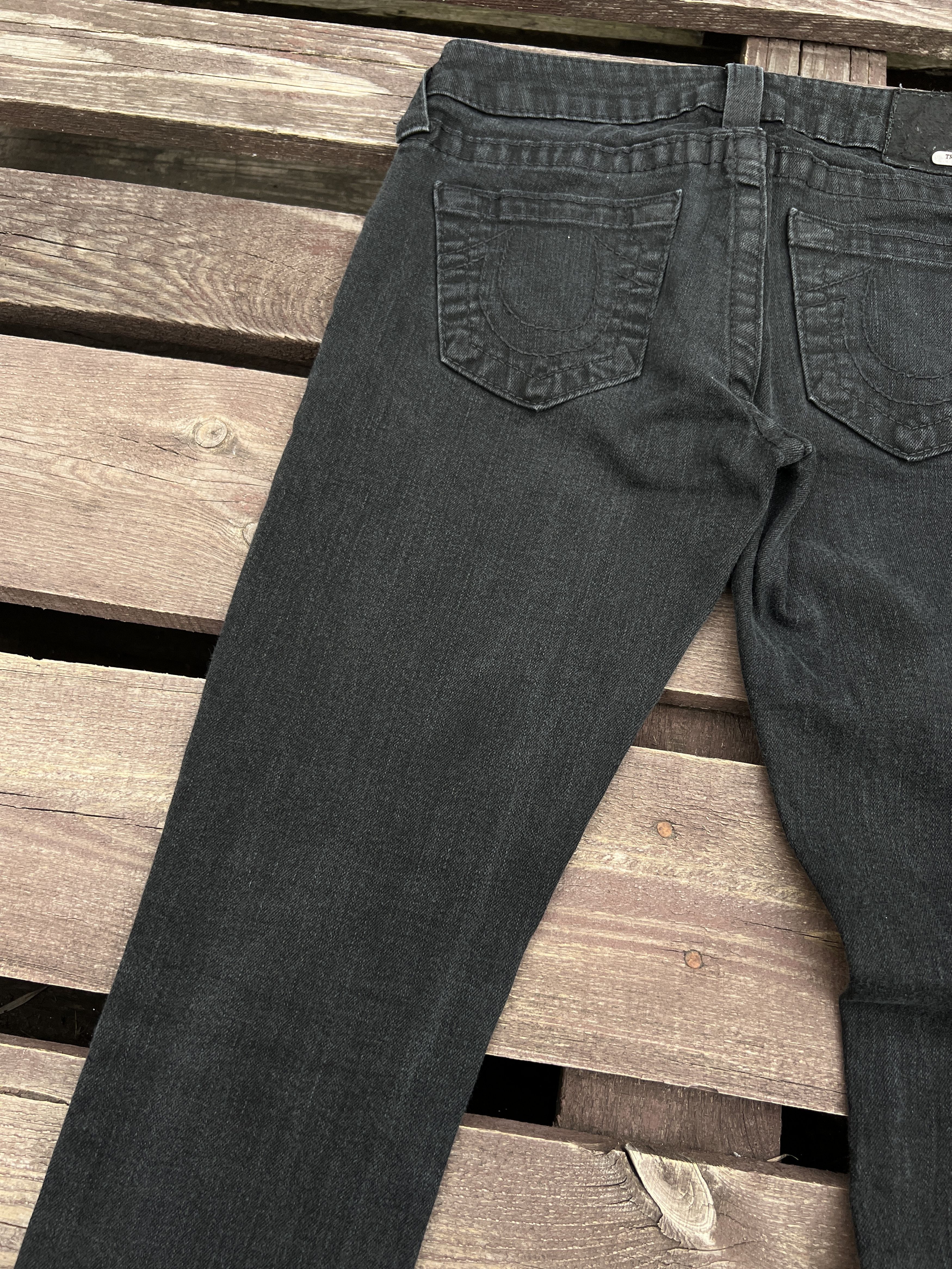 True Religion True Religion Y2K Vintage Casey Black Jeans Size 27" / US 4 / IT 40 - 6 Thumbnail