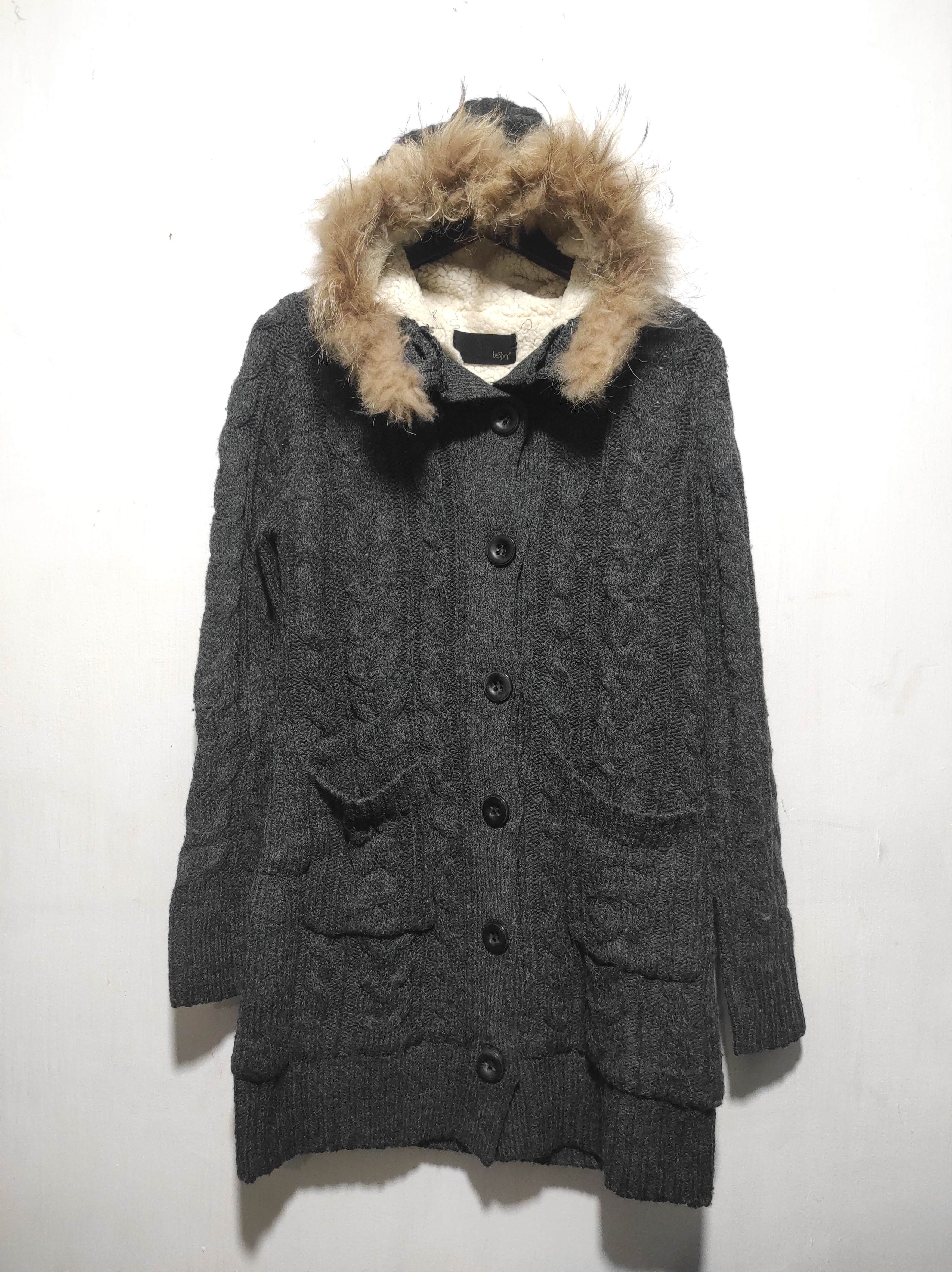 If Six Was Nine Leshop Knit Fur Hoodie IfSixWasNine LGB style Size S / US 4 / IT 40 - 2 Thumbnail