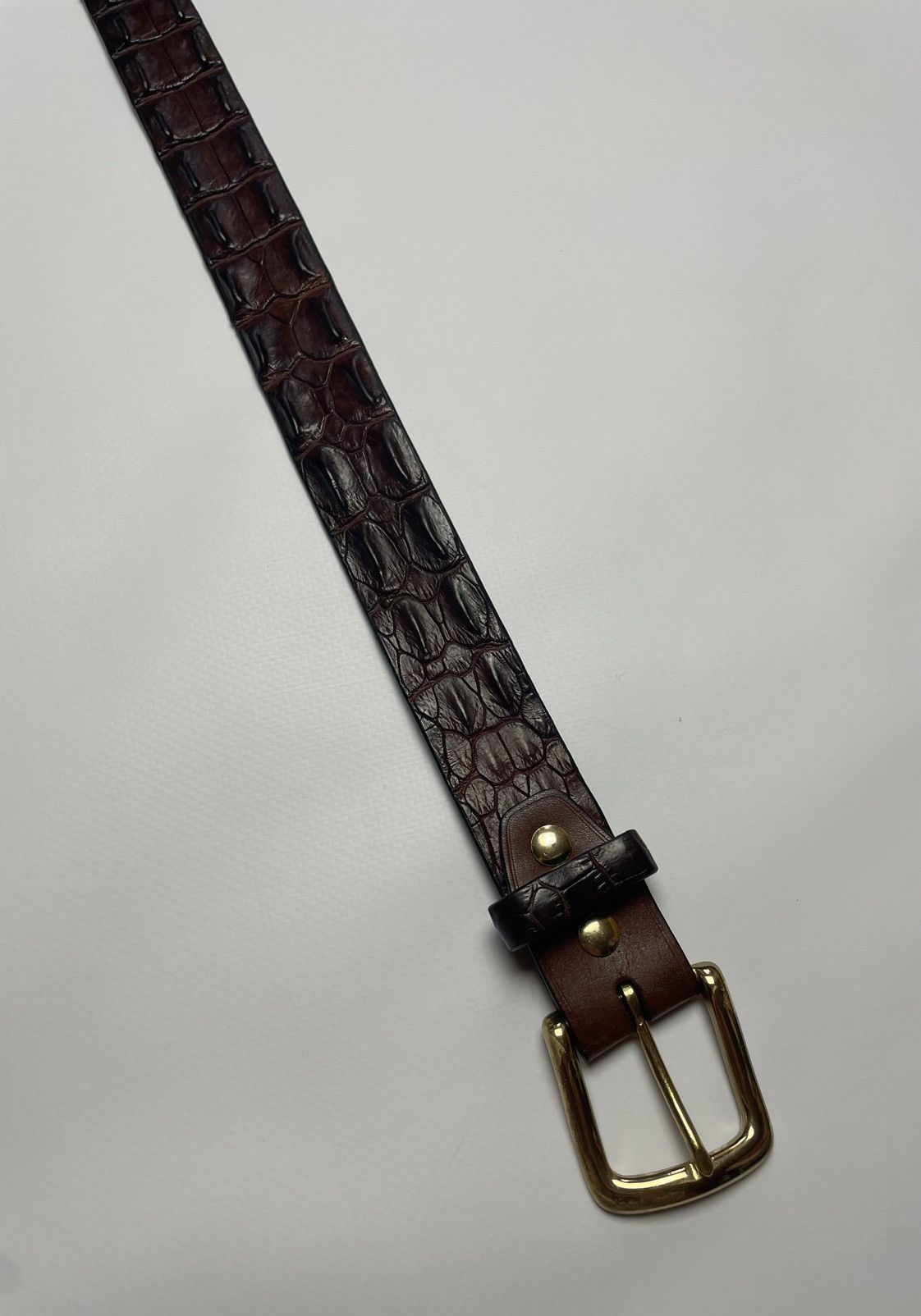 Genuine Leather × Hysteric Glamour Henry Bucks Australia Saltwater Crocodile Leather Belt Size ONE SIZE - 14 Thumbnail