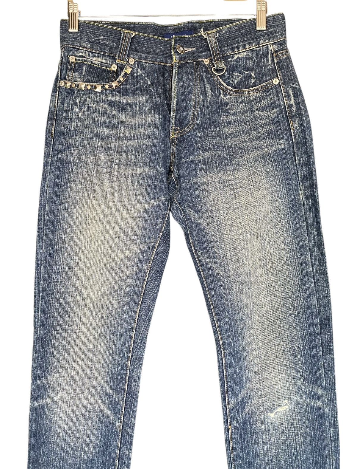 If Only Was True × Japanese Brand Rare PEAKASSO spike skinny jeans Size 30" / US 8 / IT 44 - 2 Thumbnail