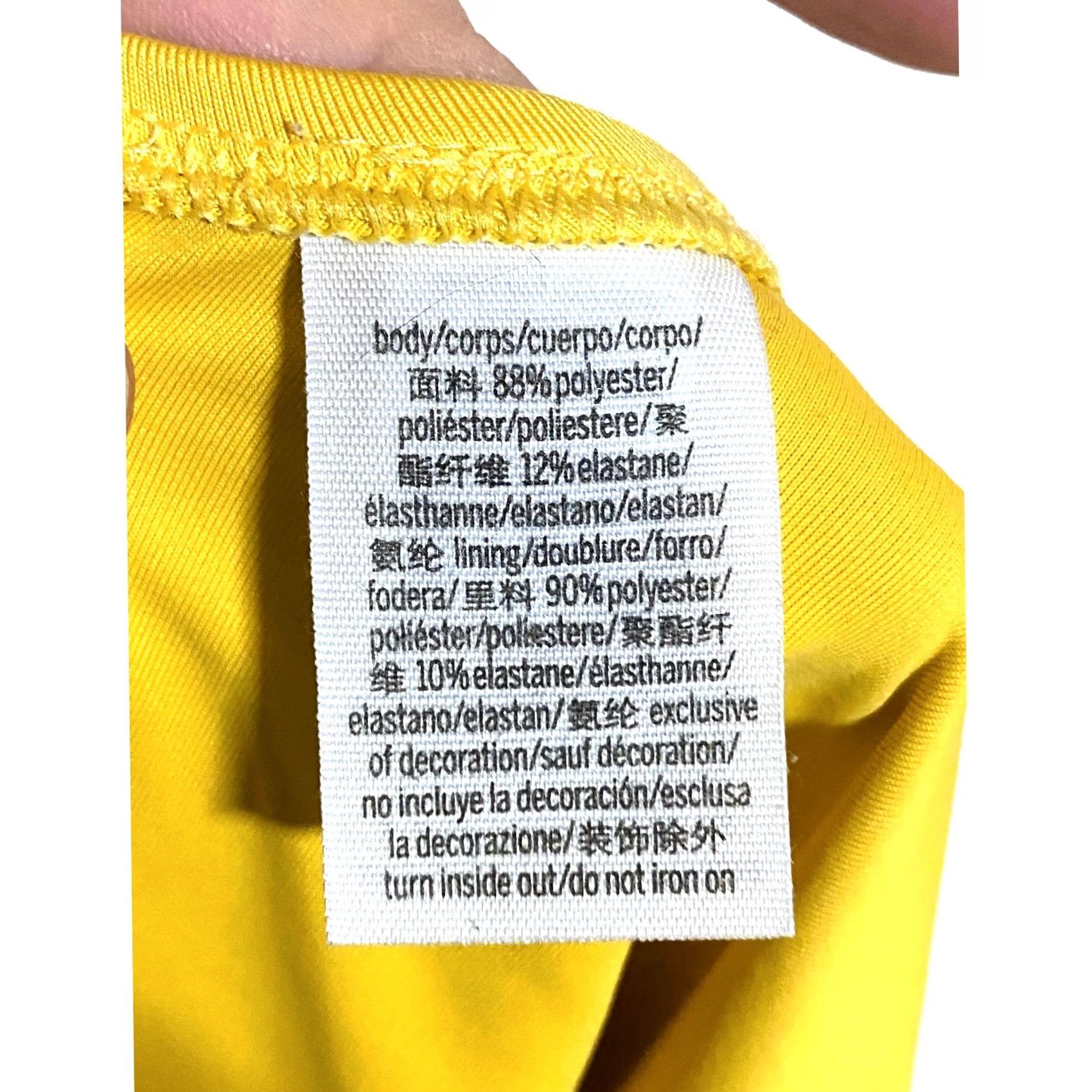 Pinko Victorias Secret Pink Yellow One Piece Swim Suit XL Ribbed Strappy Sides Summer Womens Size XL / US 12-14 / IT 48-50 - 7 Thumbnail