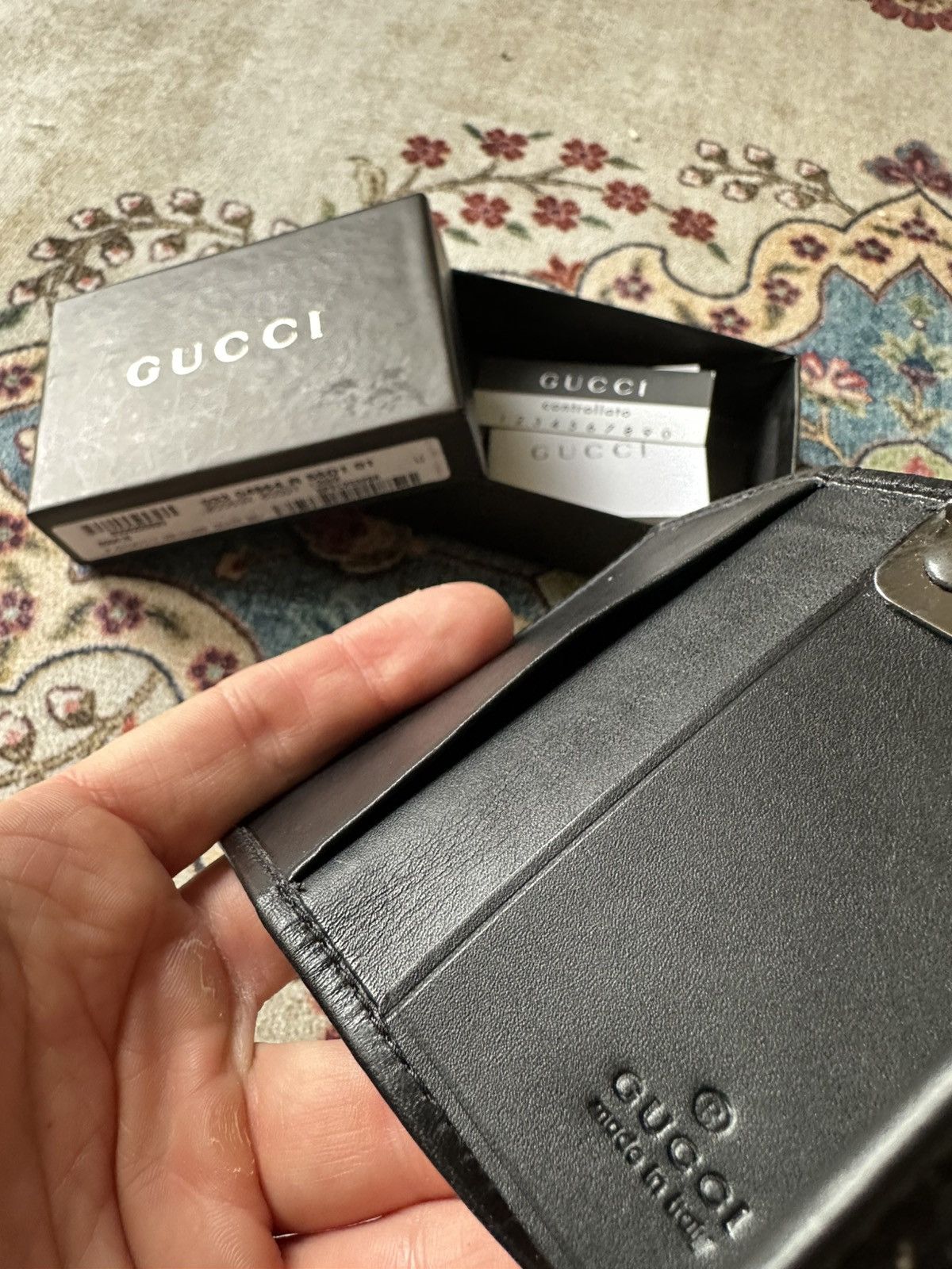 Gucci New Gucci P. Chiavi Keychain Case Denim GG Size ONE SIZE - 9 Thumbnail