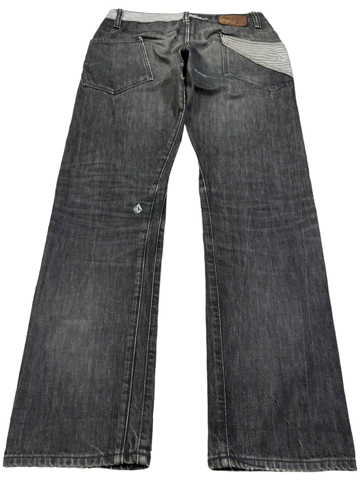 Volcom Vintage Volcom Selvedge Faded Regular Straight Ripped Jeans Size US 32 / EU 48 - 3 Thumbnail