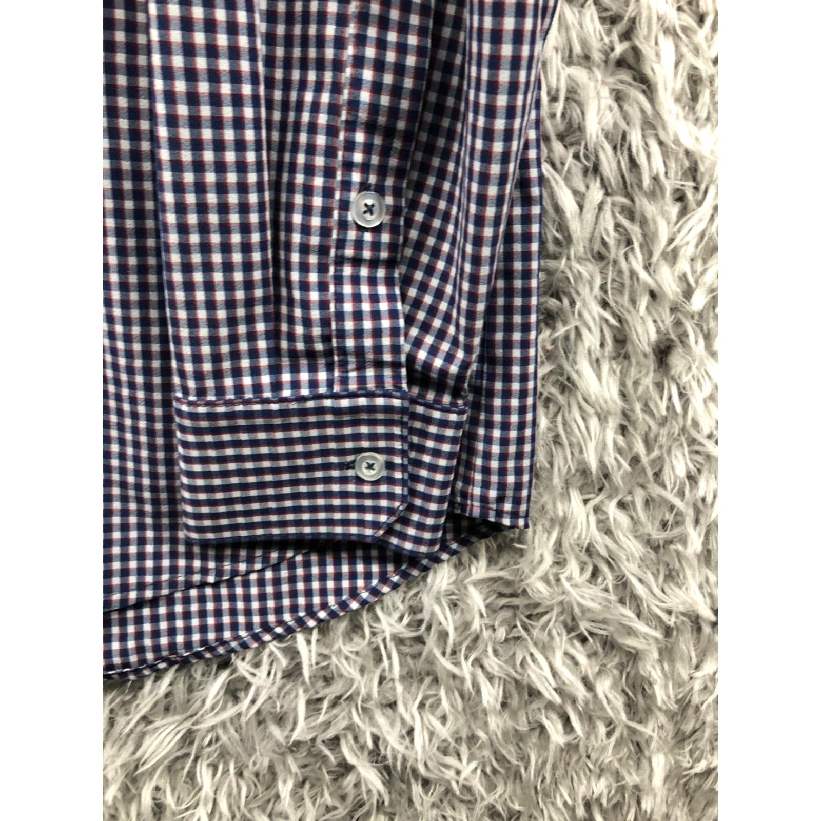 Mizzen+Main Mizzen+Main Gingham Check Shirt 2XL Mens Long Sleeve Spread Collar Classic Pattern Multicolor Button-Up Mens Size US XXL / EU 58 / 5 - 3 Thumbnail