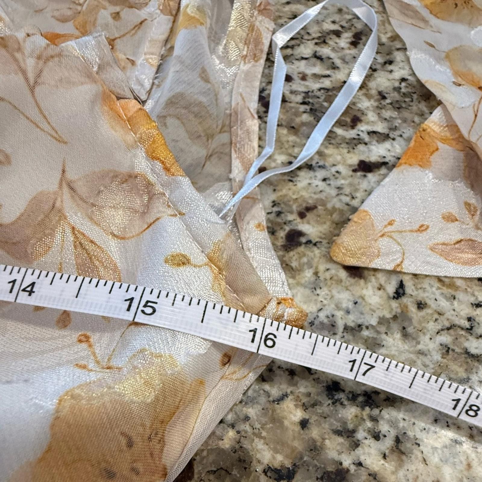Other Mika Gala Bollywood floral mini dress cream yellow tan SZ 8 Size M / US 6-8 / IT 42-44 - 11 Thumbnail