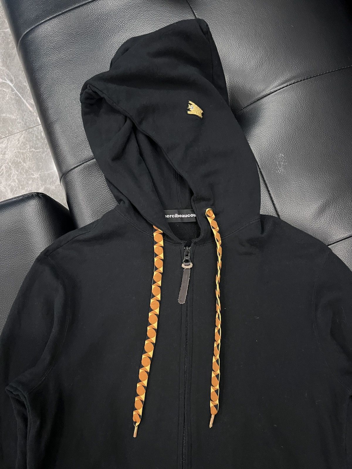 mercibeaucoup mercibeaucoup, Oversized Hood Bear Embroidery Zip Hoodie Size US L / EU 52-54 / 3 - 7 Thumbnail