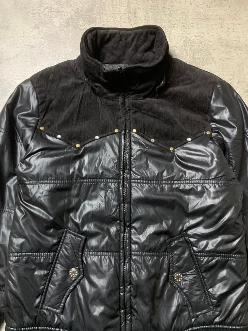Isamu Katayama Backlash 2000s Japanese Archive Vkei Zip Up Black Puffer Jacket Size US M / EU 48-50 / 2 - 5 Thumbnail