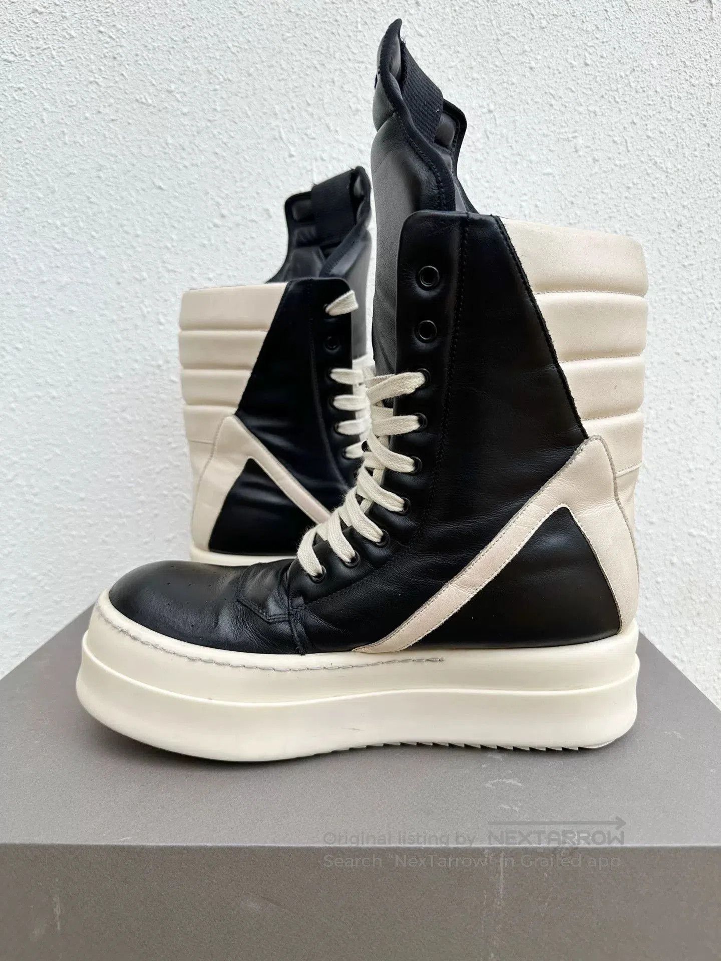 Rick Owens Rick Owens Platform Inverted Triangle High-Top. Size US 8 / EU 41 - 5 Thumbnail