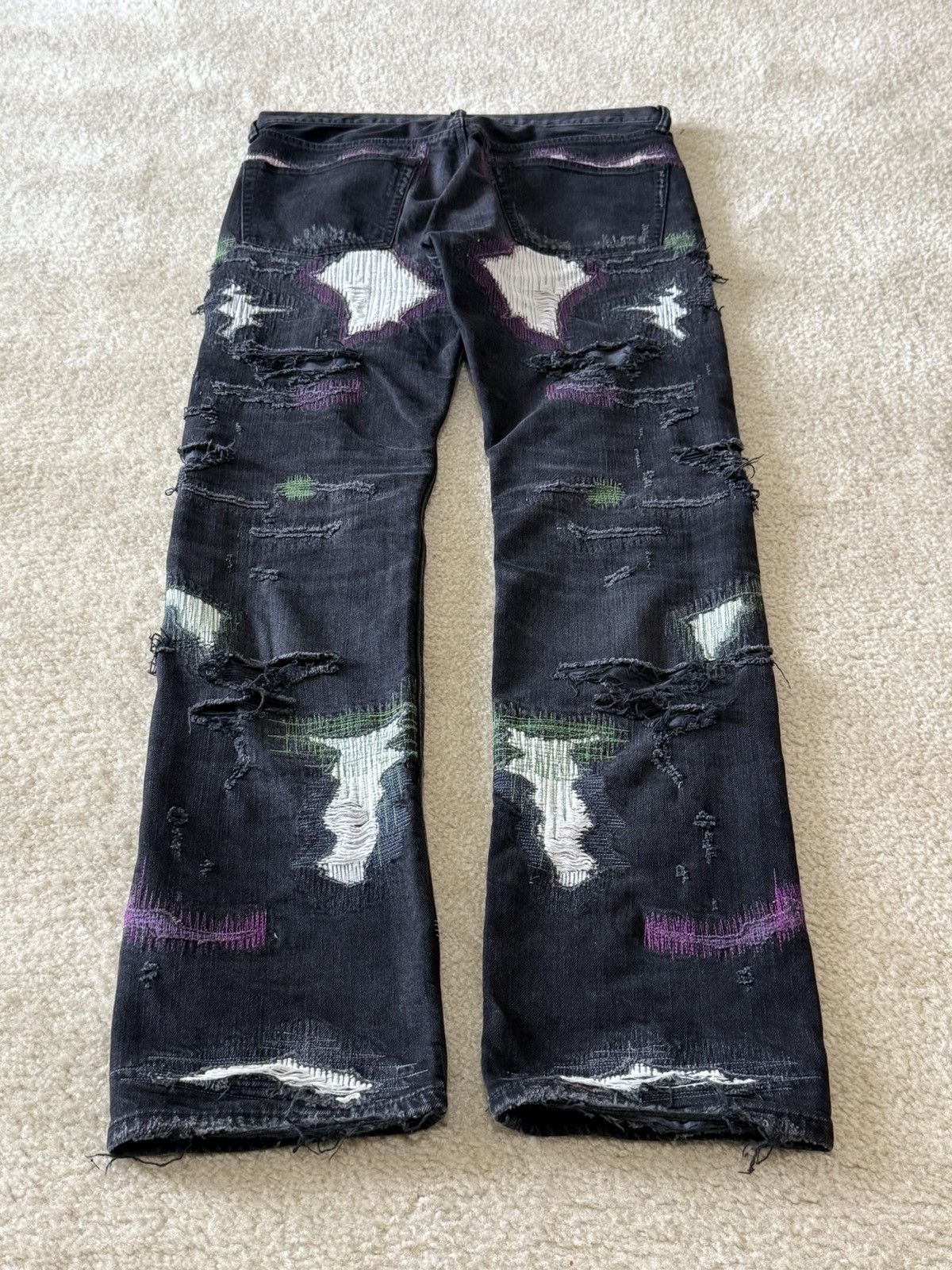 Vlone VLONE SS18 Black Scab Denim Size US 32 / EU 48 - 5 Thumbnail