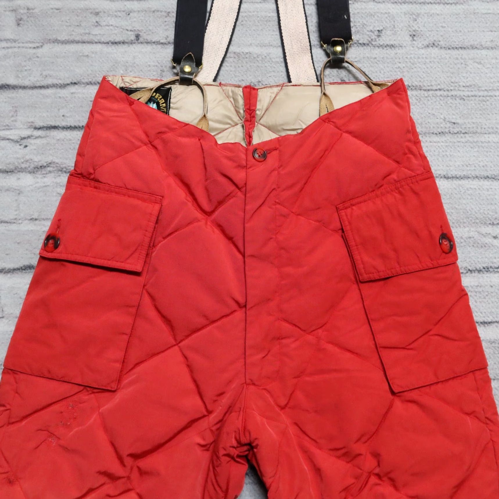 Eddie Bauer VINTAGE Eddie Bauer Pants Quilted Down Kara Koram Made in USA S Red Puffer Mens Size US 29 - 3 Thumbnail