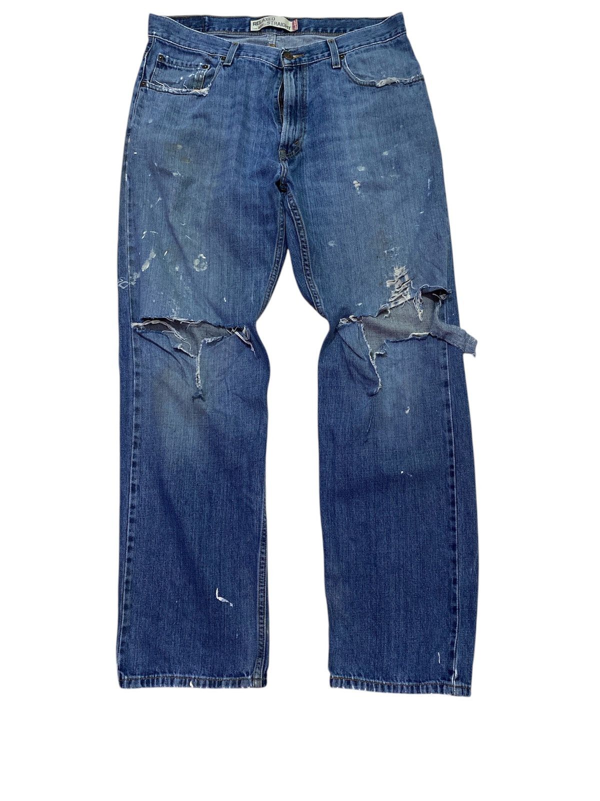 Levi's × Levi's Vintage Clothing × Vintage Vintage Levi's Single R 559 Distressed Painted Jeans Size US 36 / EU 52 - 1 Thumbnail