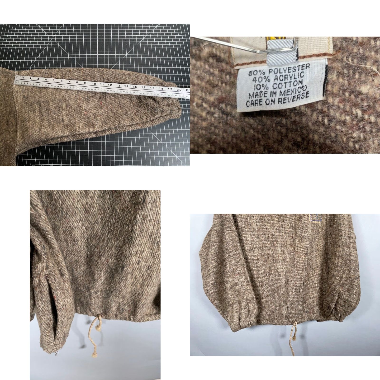 Vintage VINTAGE Earth Ragz Torch Lake Michigan 1/4 Zip Sweater Adult Medium Brown Pullover Size US M / EU 48-50 / 2 - 8 Thumbnail