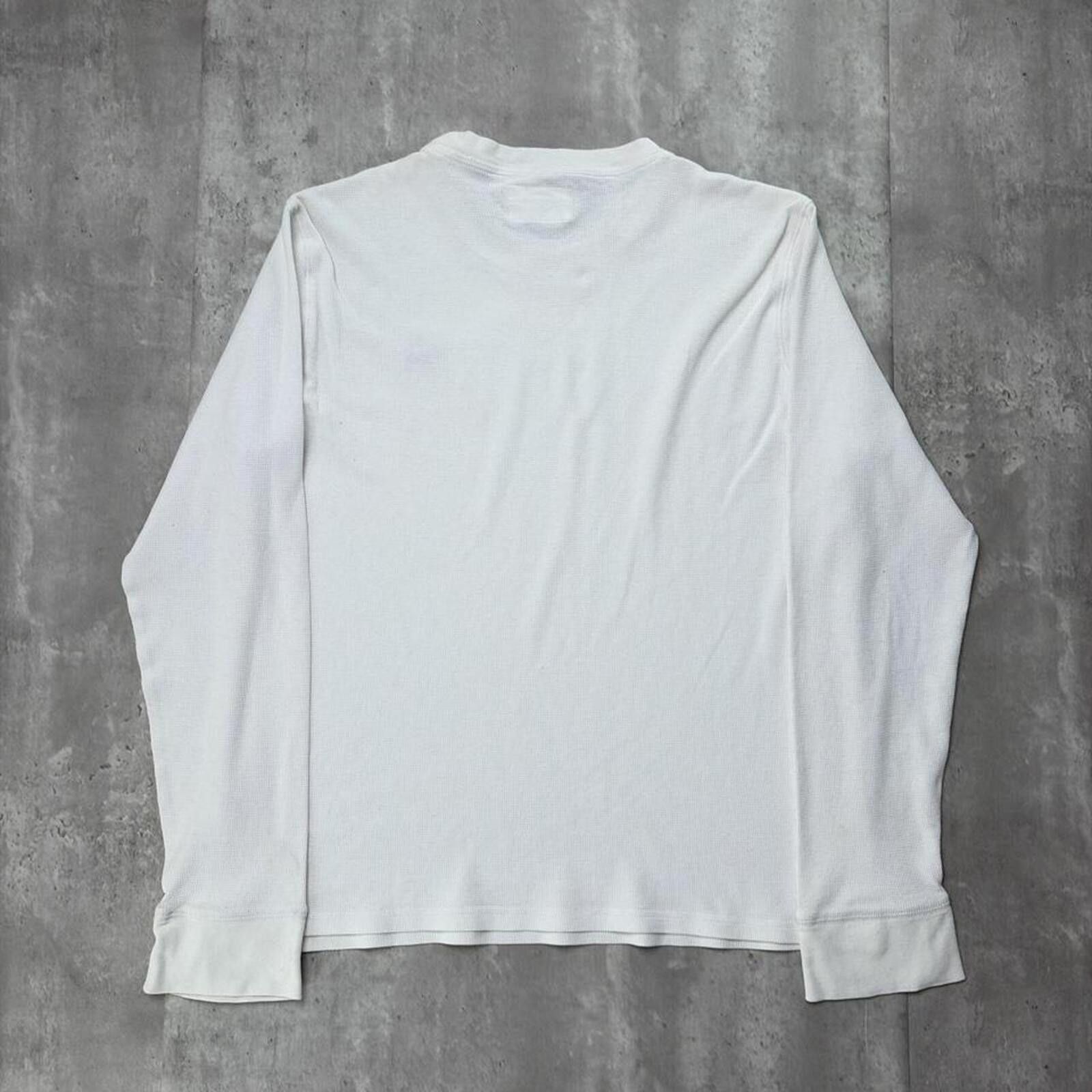 Express Y2K White Express Grunge Skater Thermal Long Sleeve Shirt Size US XL / EU 56 / 4 - 7 Thumbnail