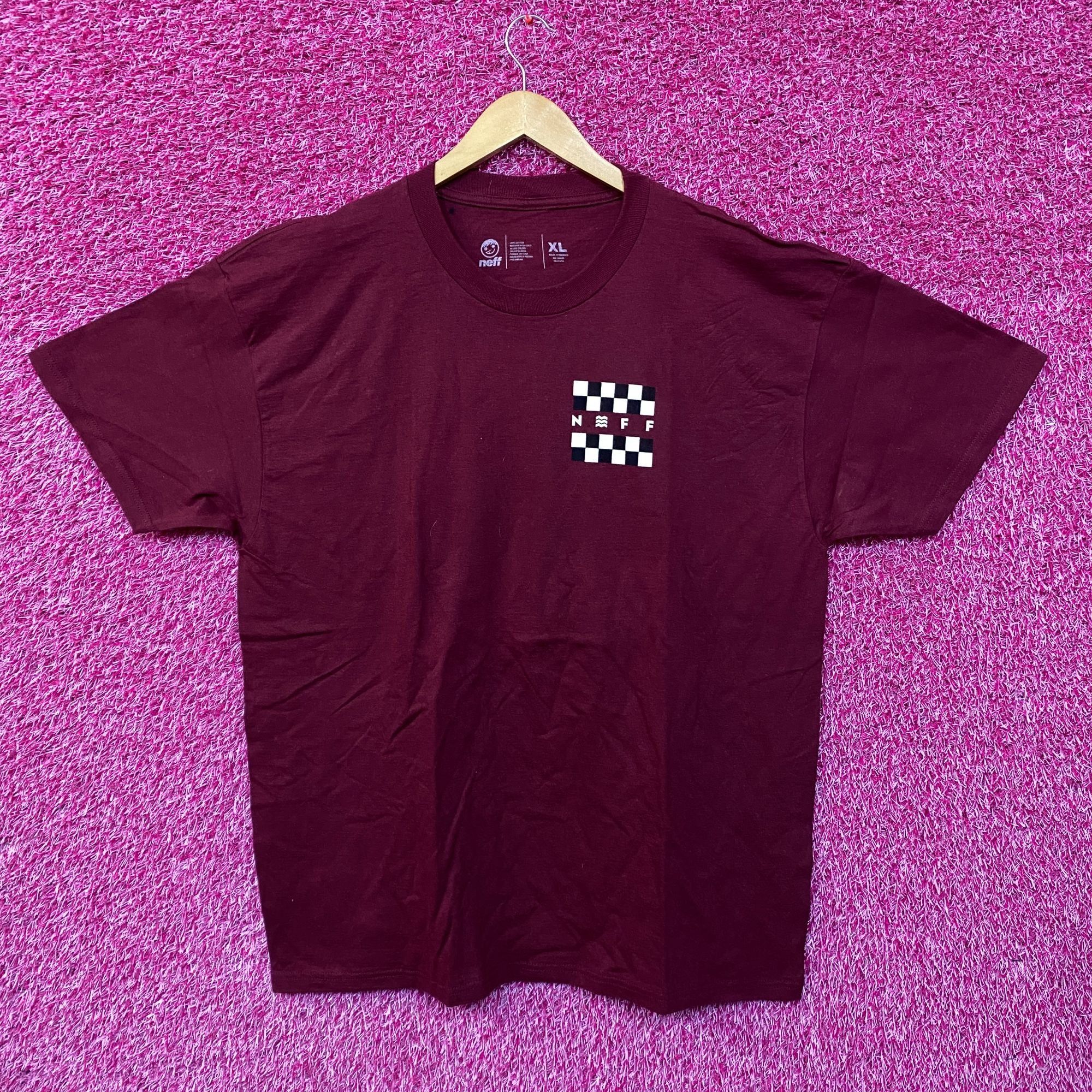 NEFF Neff Street Wear Burgundy Tshirt size Extra Large Size US XL / EU 56 / 4 - 1 Thumbnail