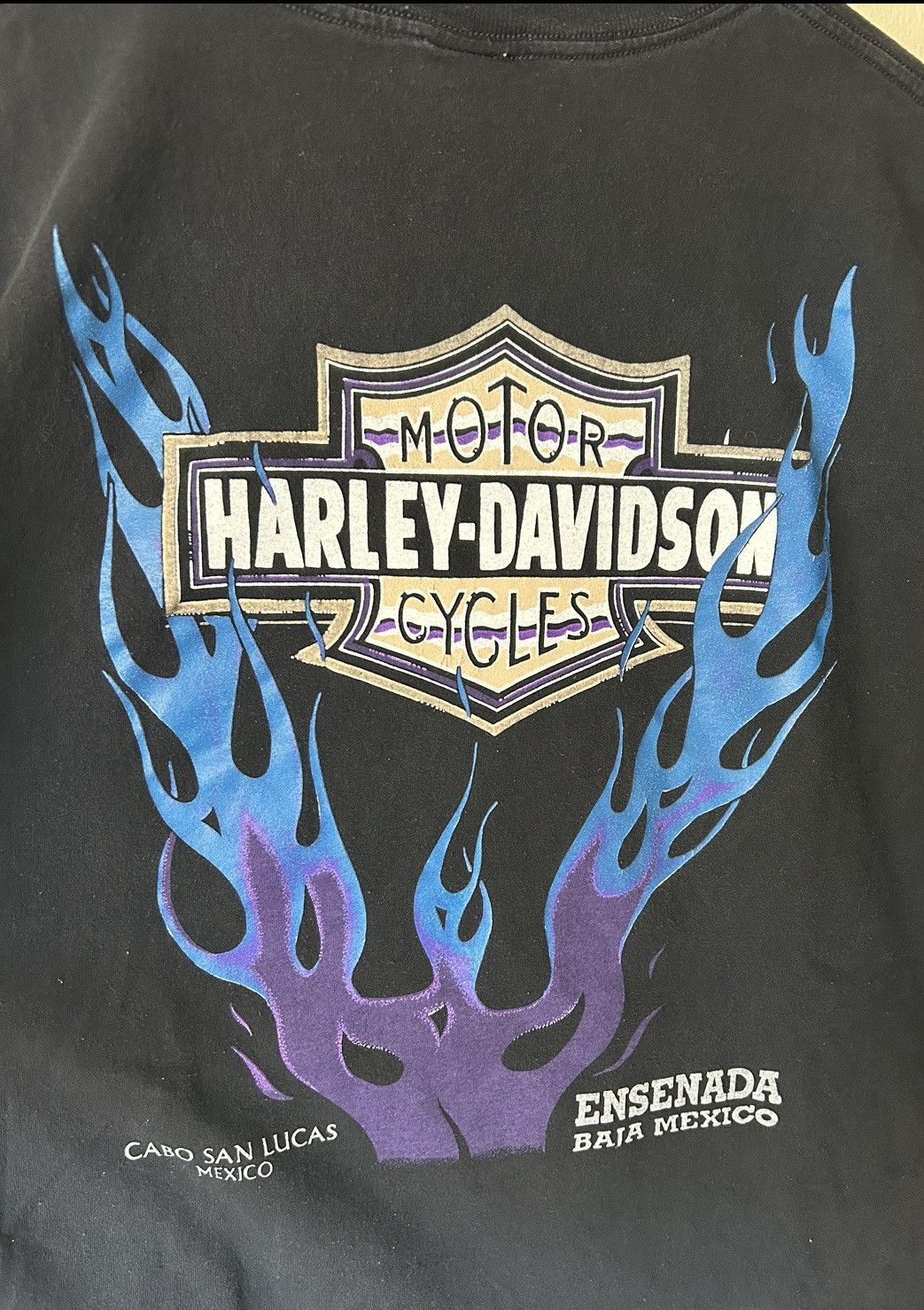 Harley Davidson Vintage Harley Davidson Flame Tee Size US XL / EU 56 / 4 - 3 Thumbnail