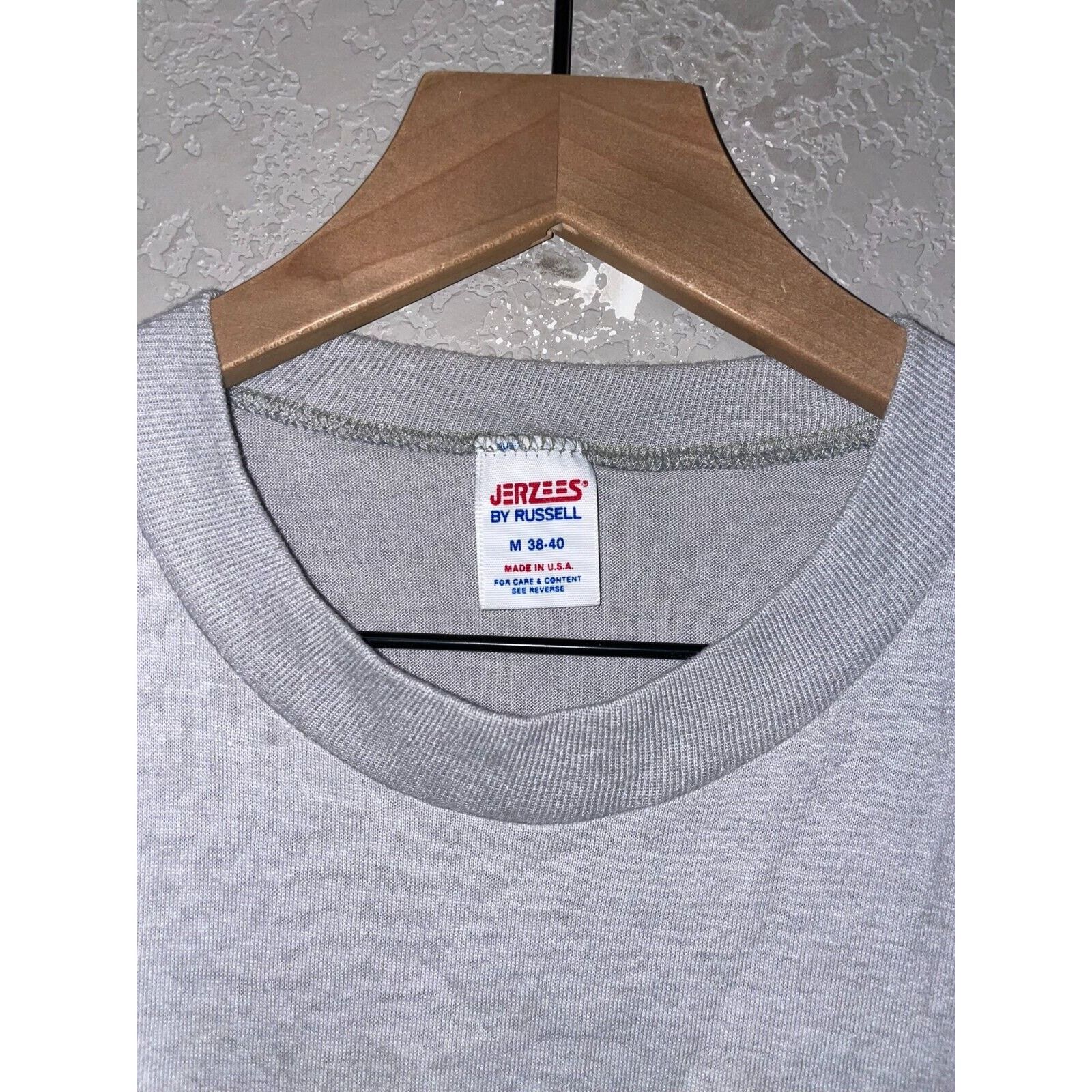 Jerzees 1980s Vintage Arizona Shirt Gray Blue Cactus Tee 80s 1987 M Size US M / EU 48-50 / 2 - 8 Thumbnail