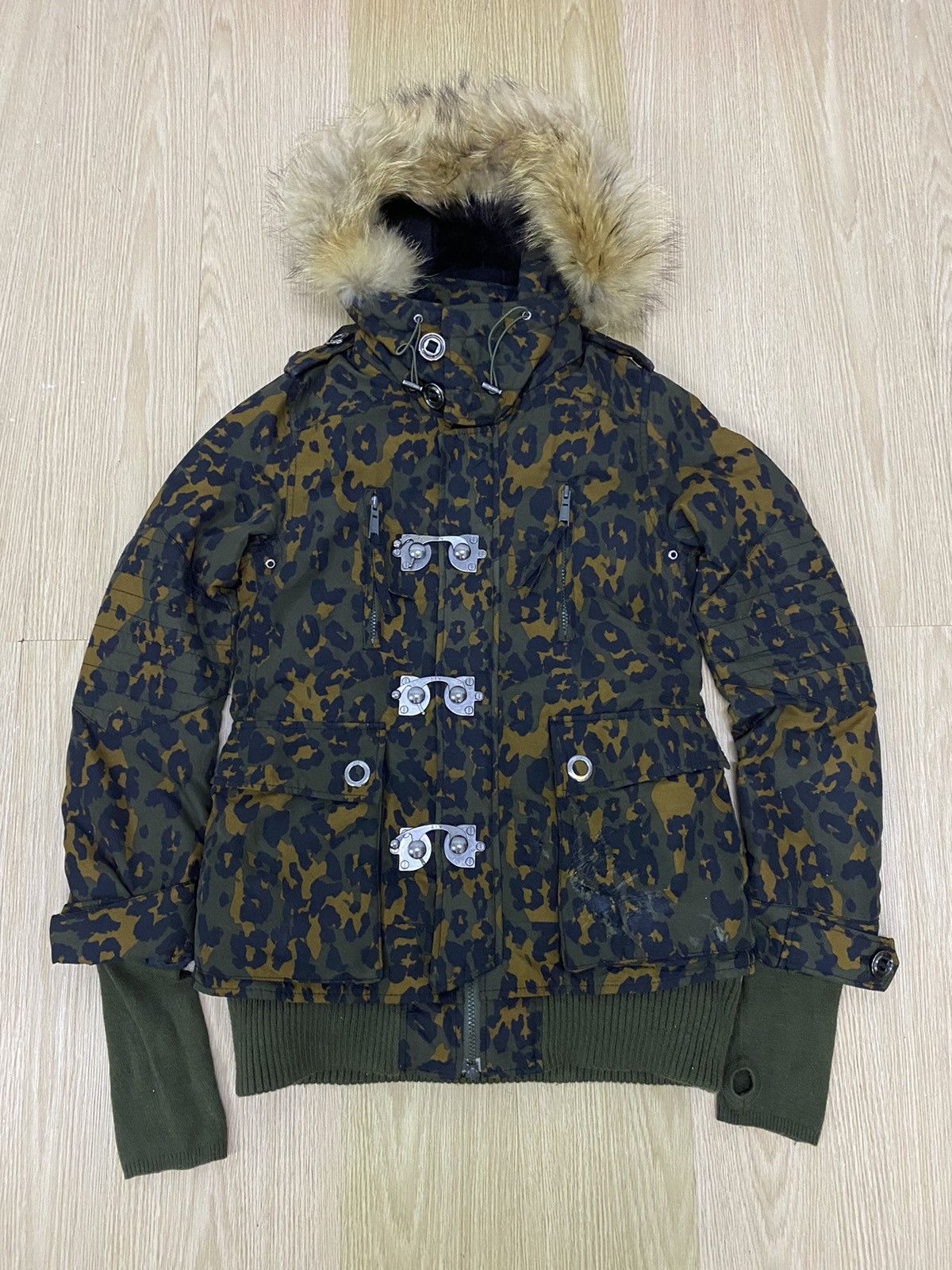 Beauty Beast Sly military sly racoon fur camo jacket Size S / US 4 / IT 40 - 1 Thumbnail